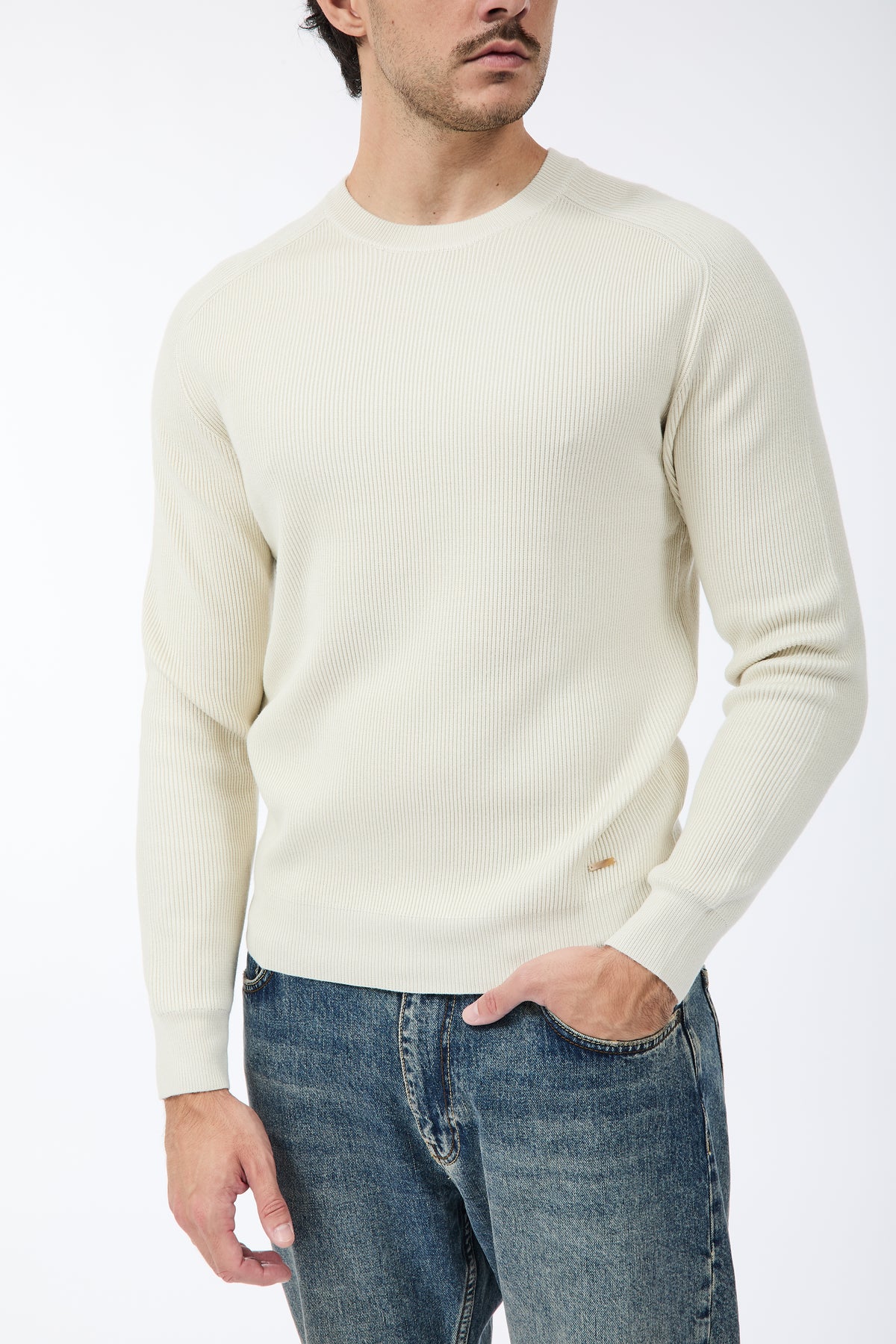 Maglione Gianni Lupo Panna 35213