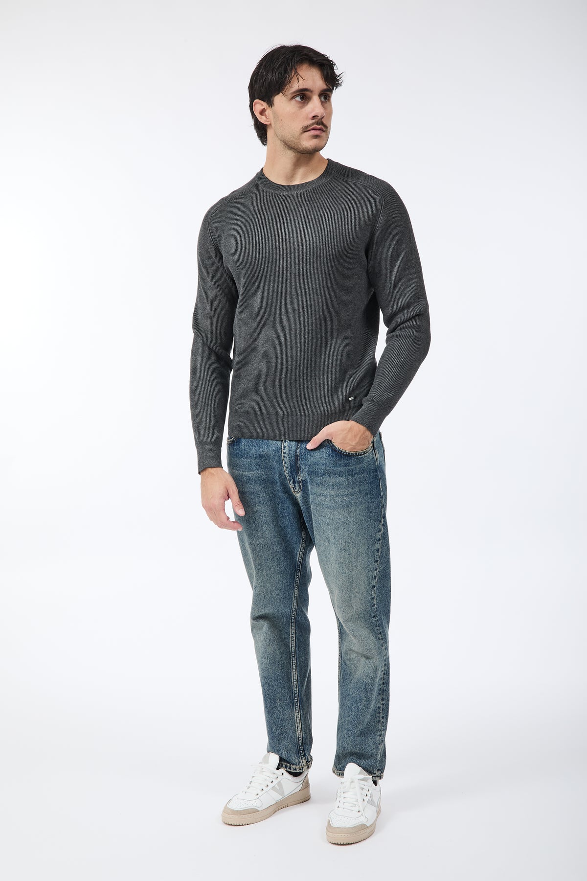 Maglione Gianni Lupo Grigio Scuro 35213