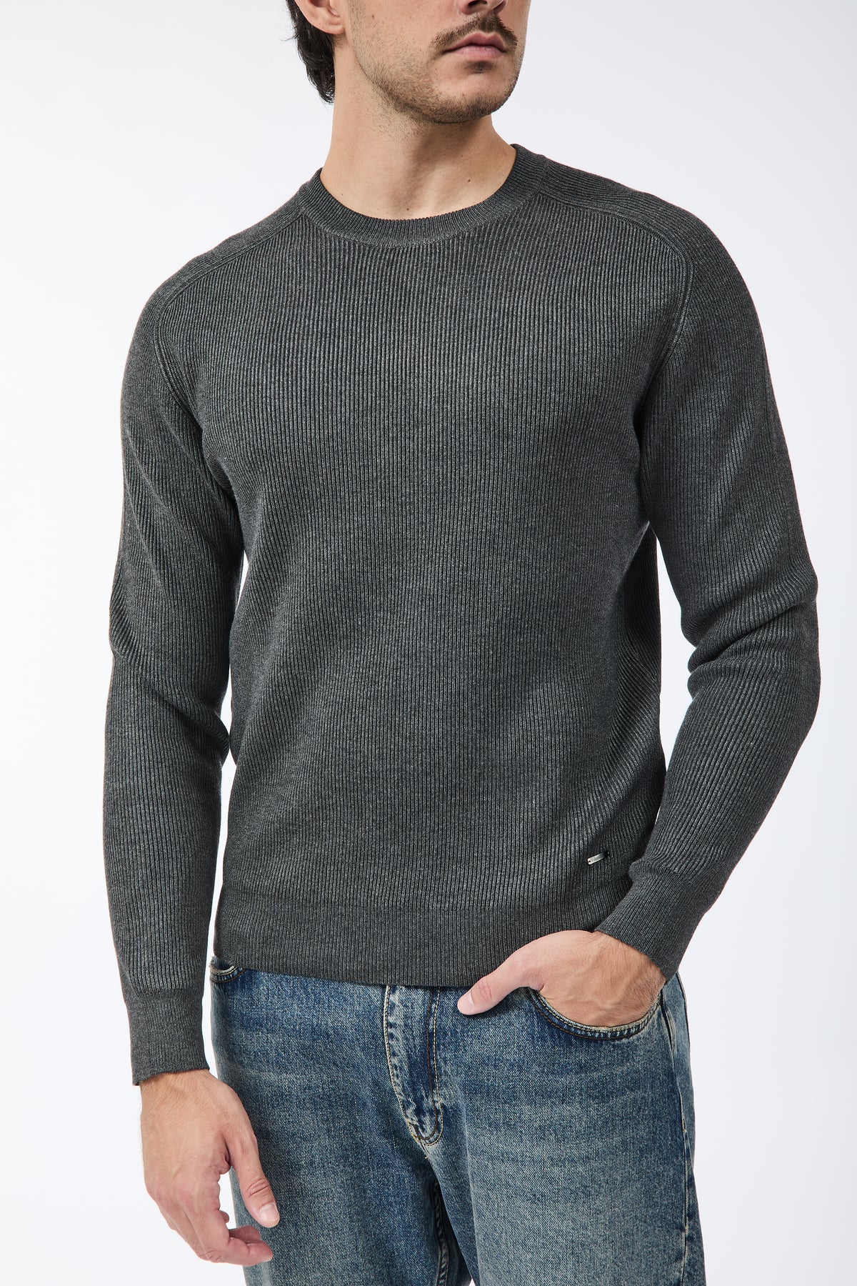 Maglione Gianni Lupo Grigio Scuro 35213