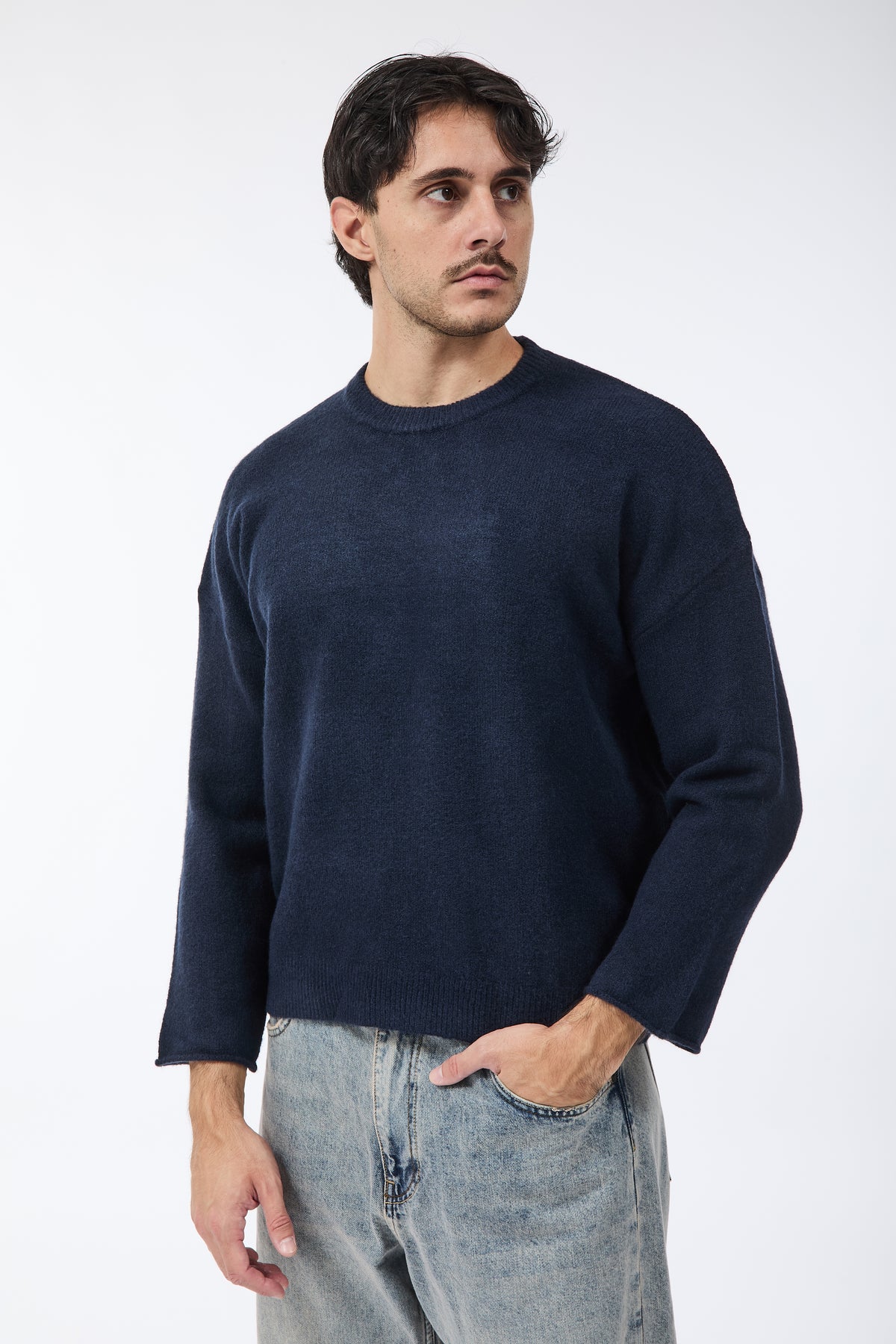 Maglione Berna Cropped Blu 281