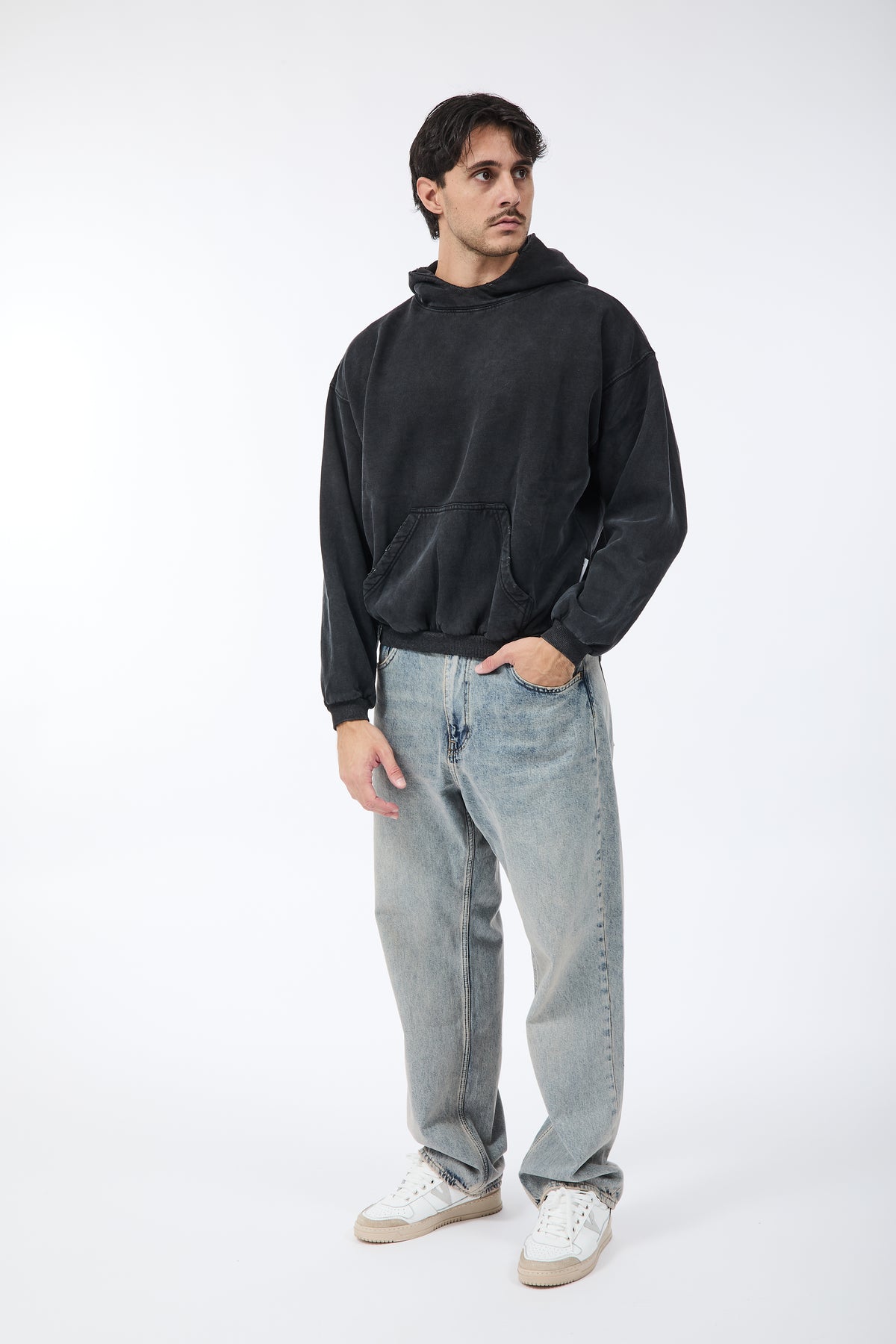 Felpa Berna Cropped Nera