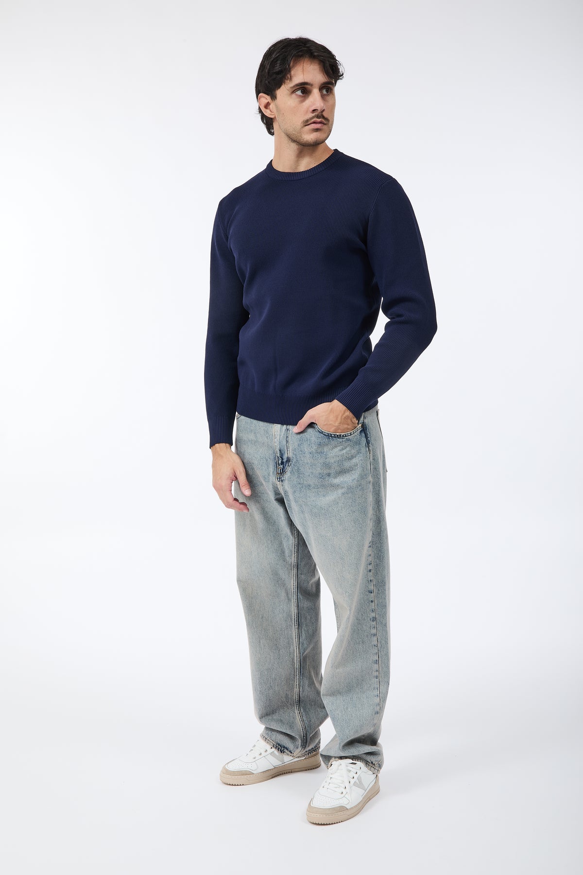 Maglione Over-d Blu M06