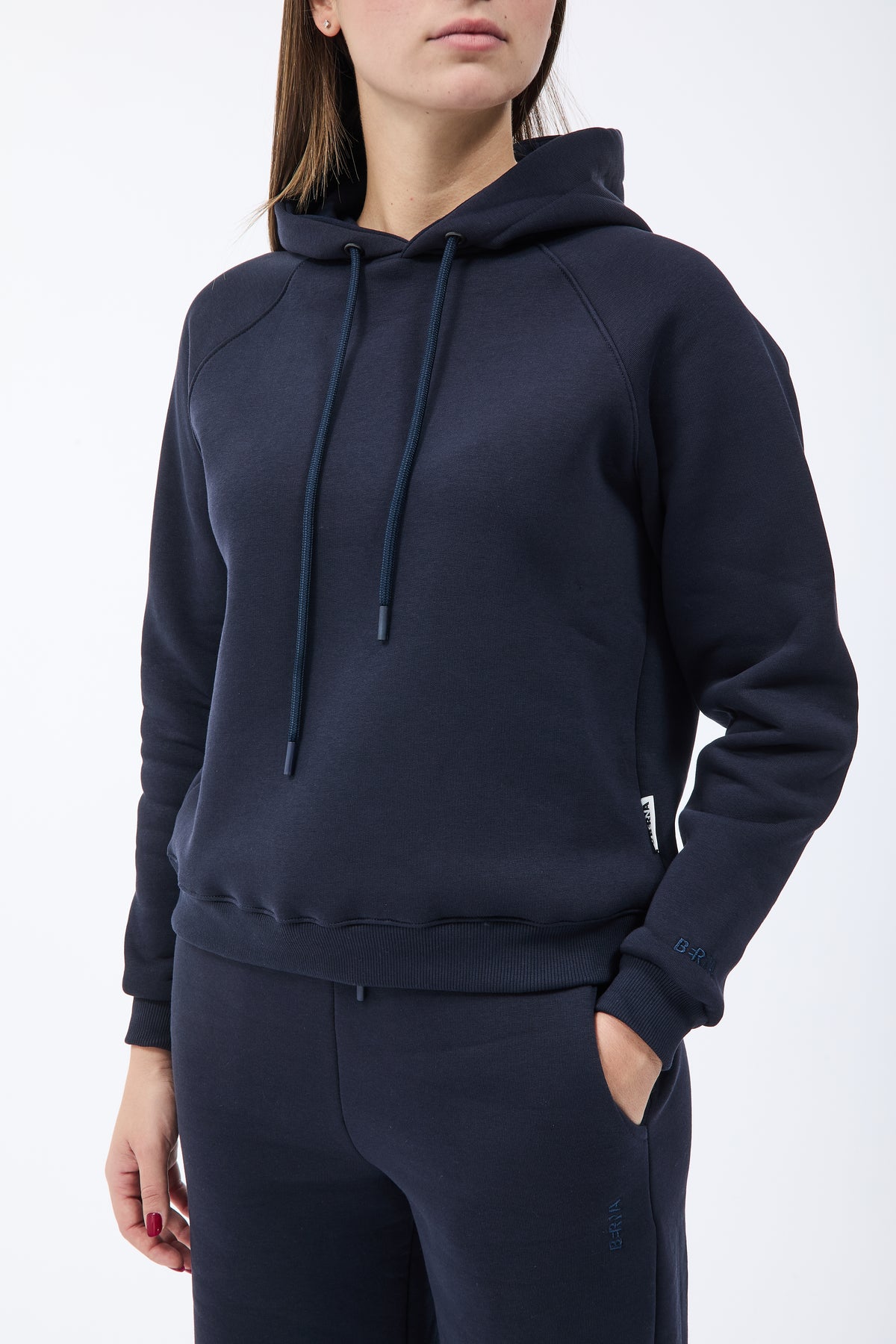 Felpa Berna Cappuccio Blu