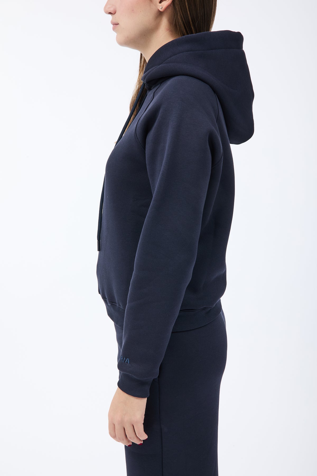 Felpa Berna Cappuccio Blu