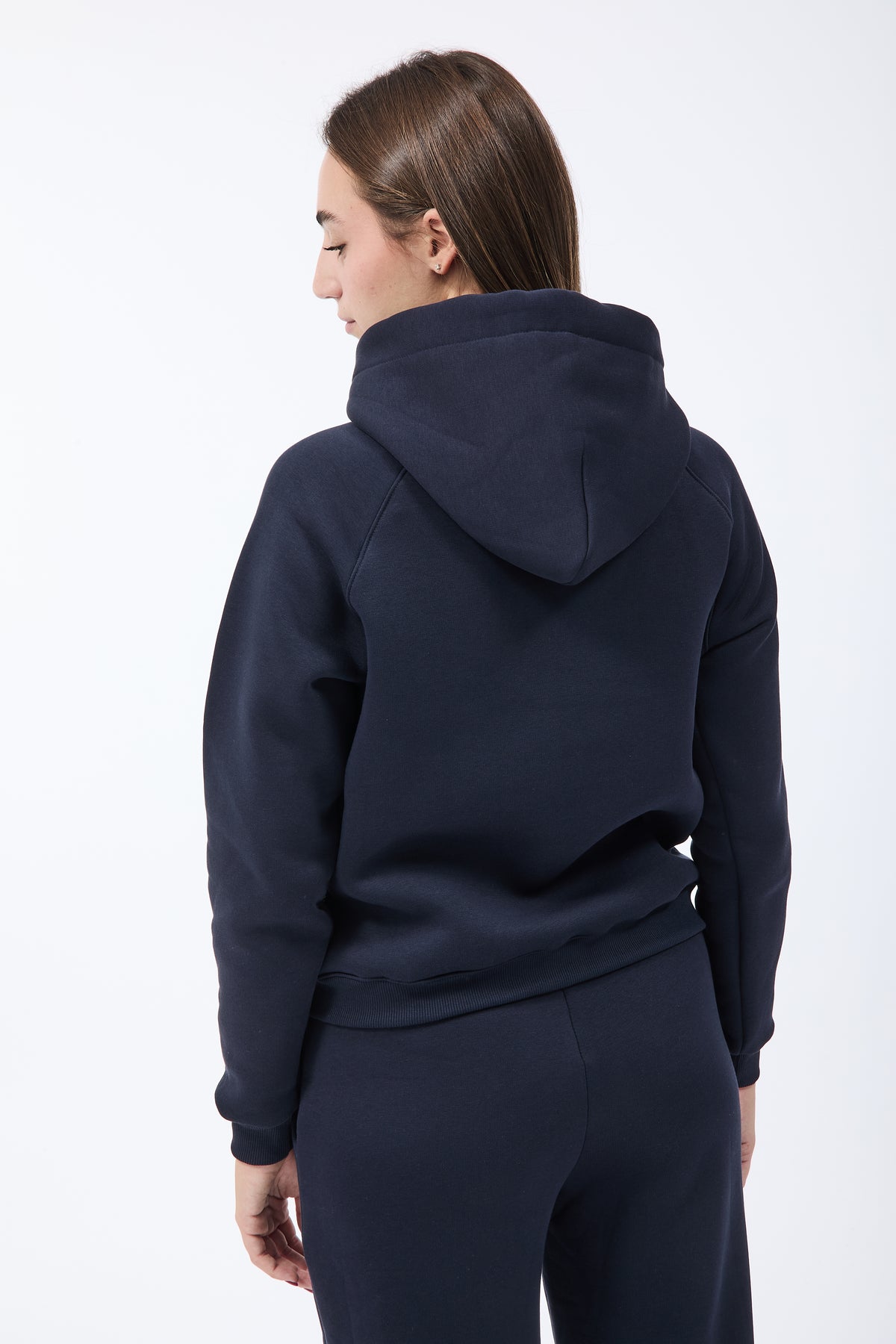 Felpa Berna Cappuccio Blu