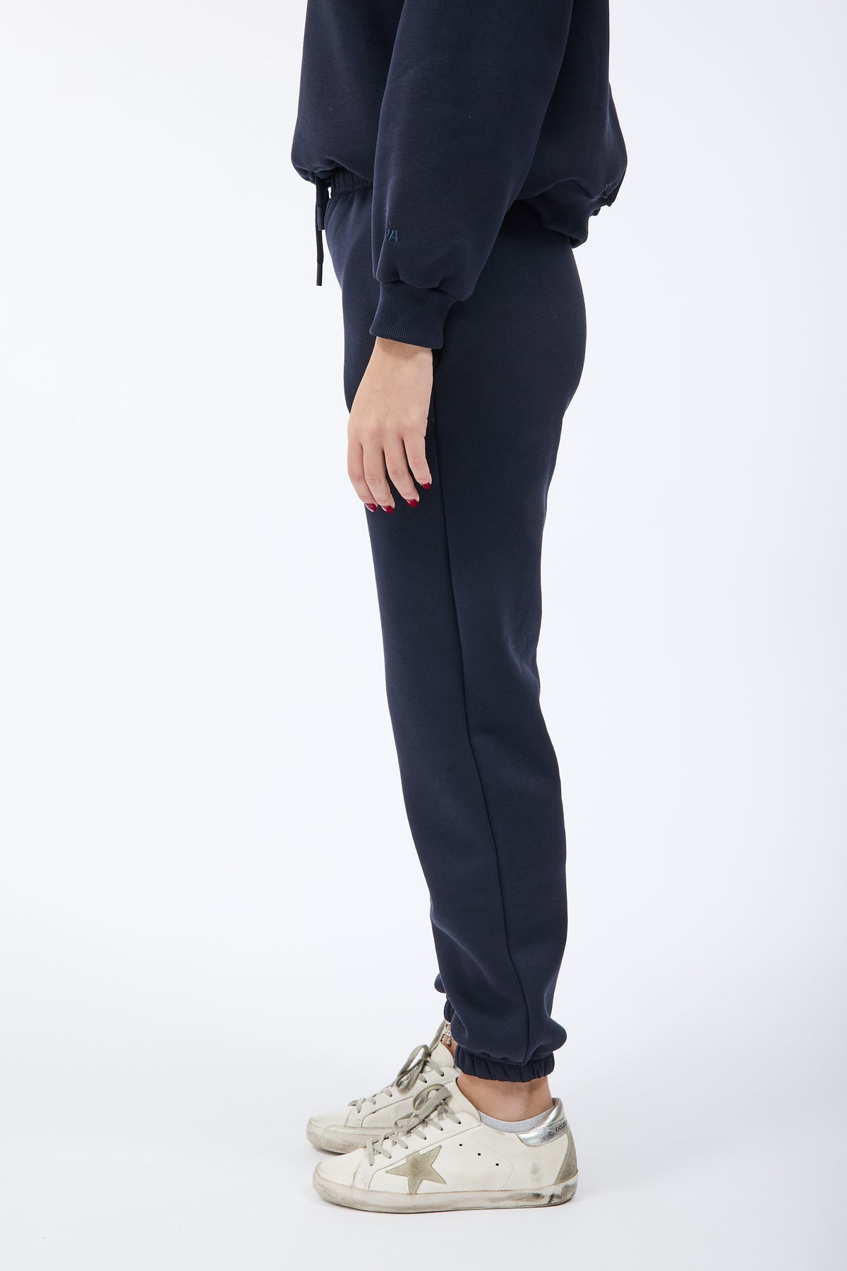 Pantalone Berna Felpa Polsino Blu
