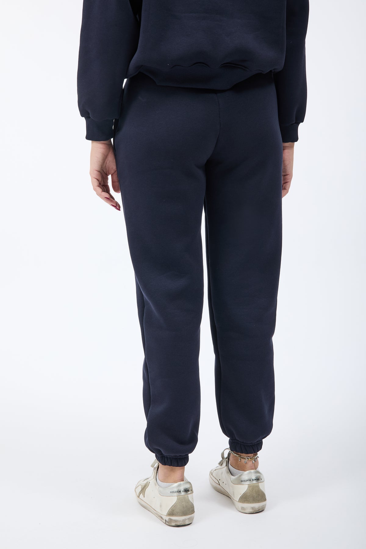 Pantalone Berna Felpa Polsino Blu