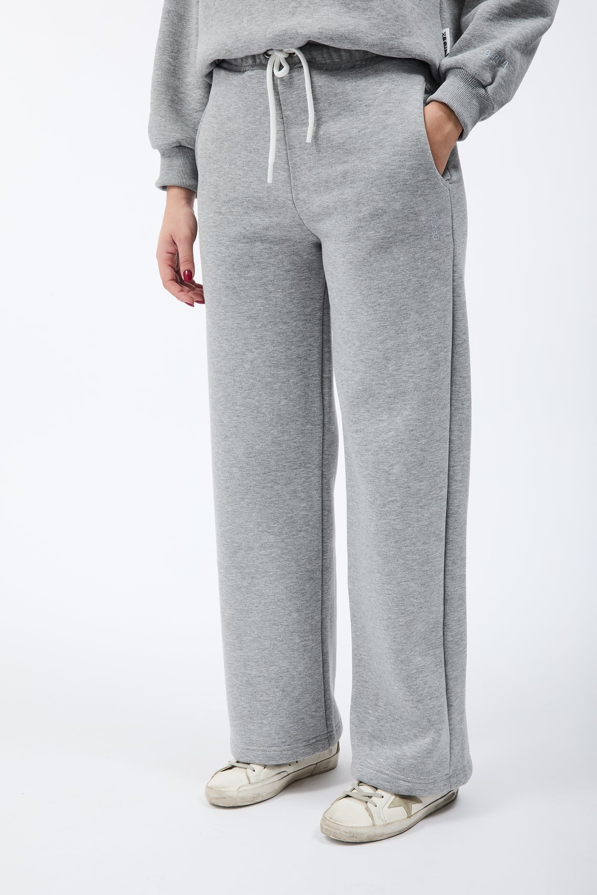 Pantalone Berna Felpa Palazzo Grigio