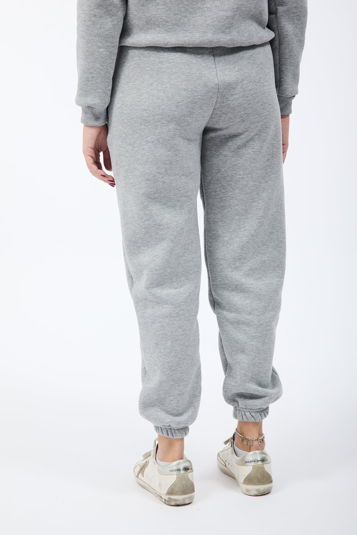 Pantalone Berna Felpa Polsino Grigio