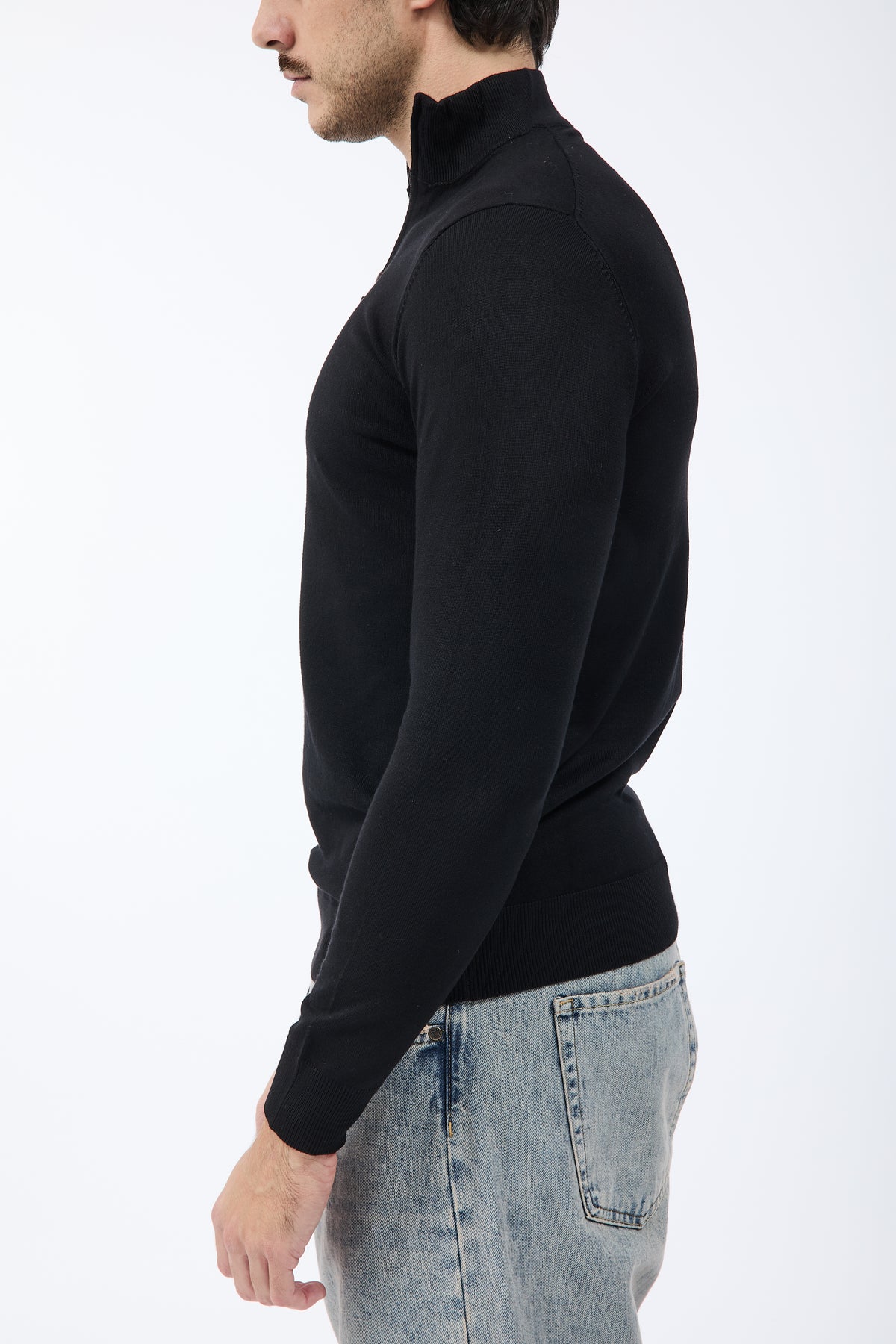 Lupetto Over-d Zip Nero M25