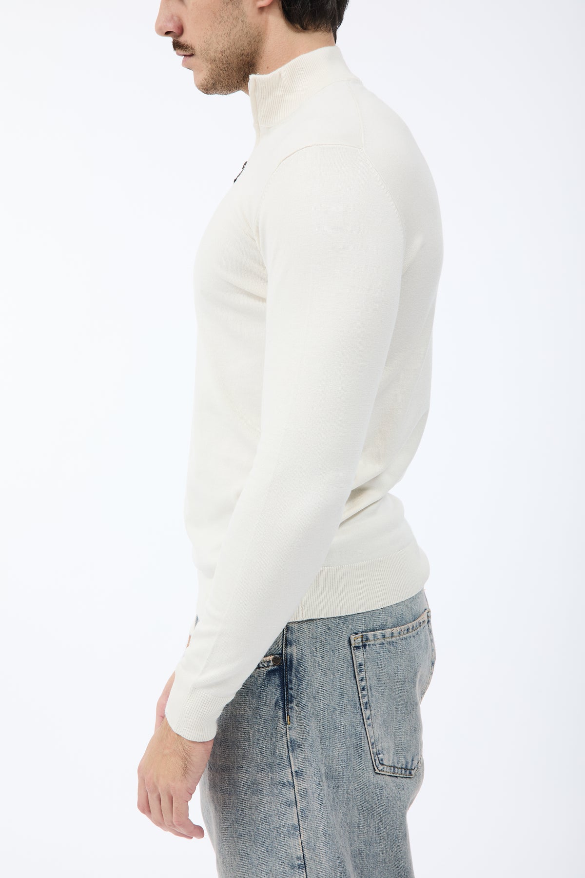 Lupetto Over-d Zip Panna M25