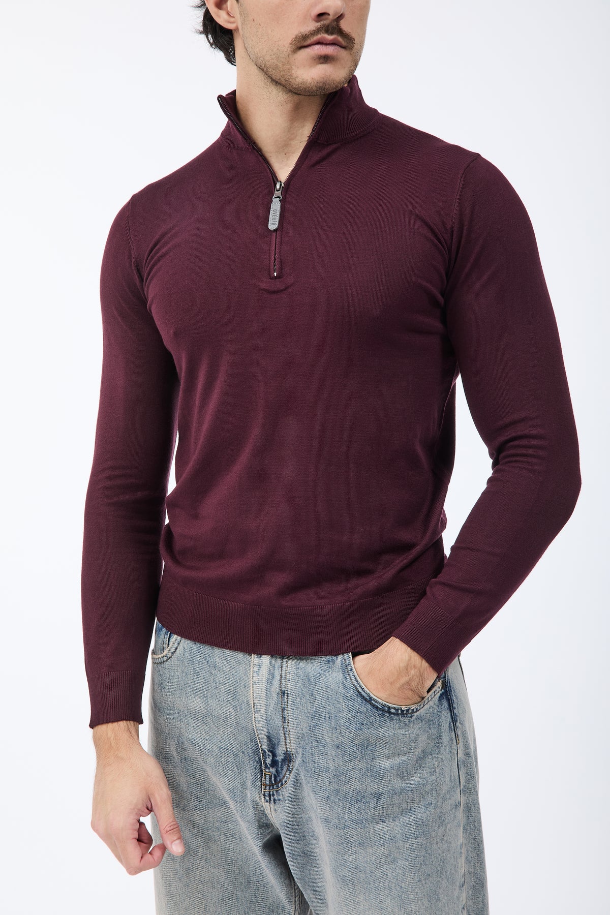 Lupetto Over-d Zip Vino M25