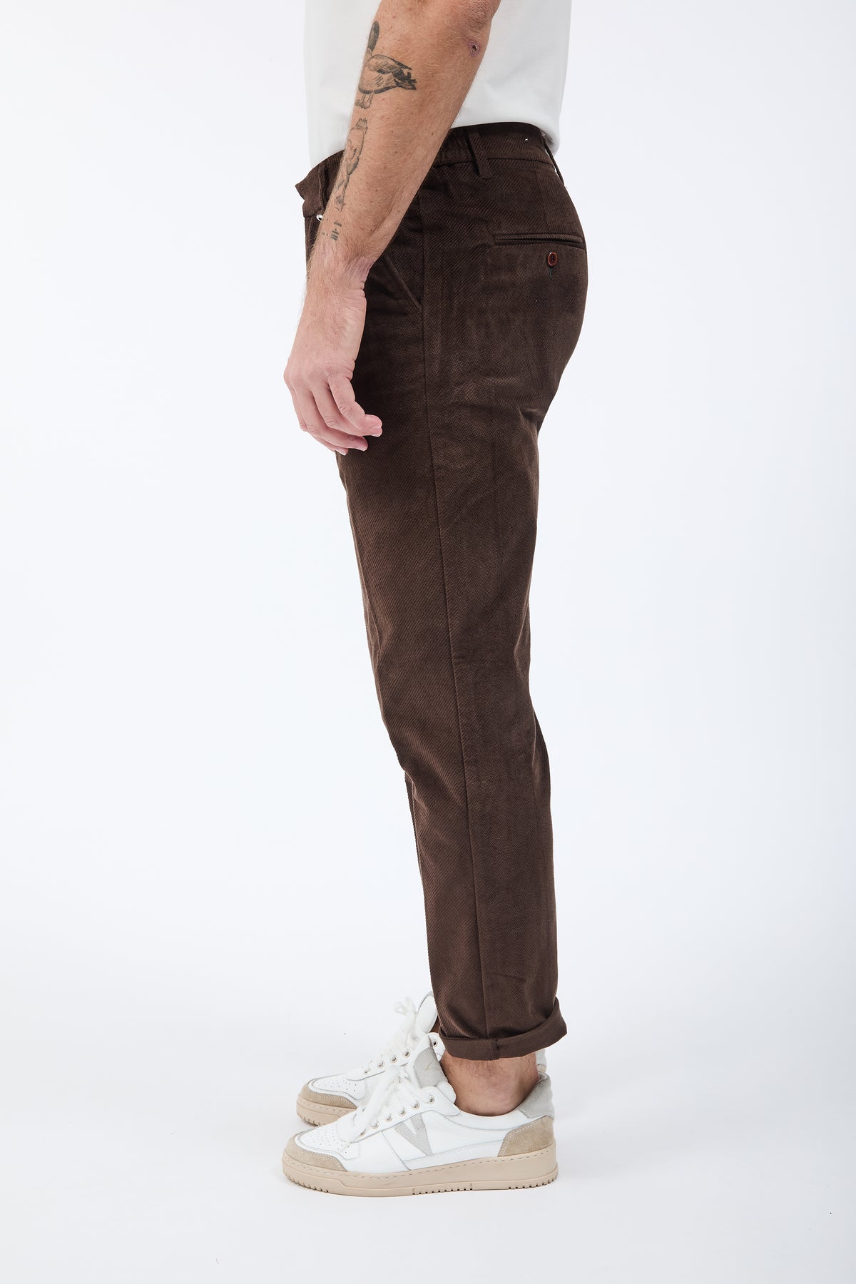 Pantalone Berna Cropped Velluto Moro 503