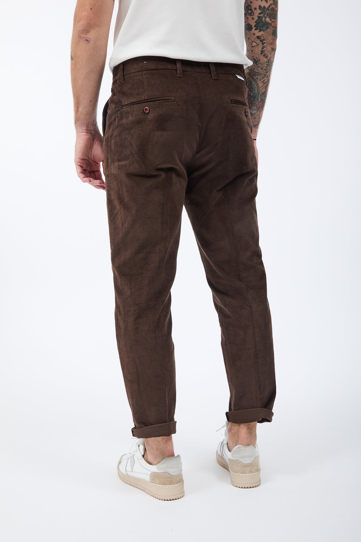 Pantalone Berna Cropped Velluto Moro 503