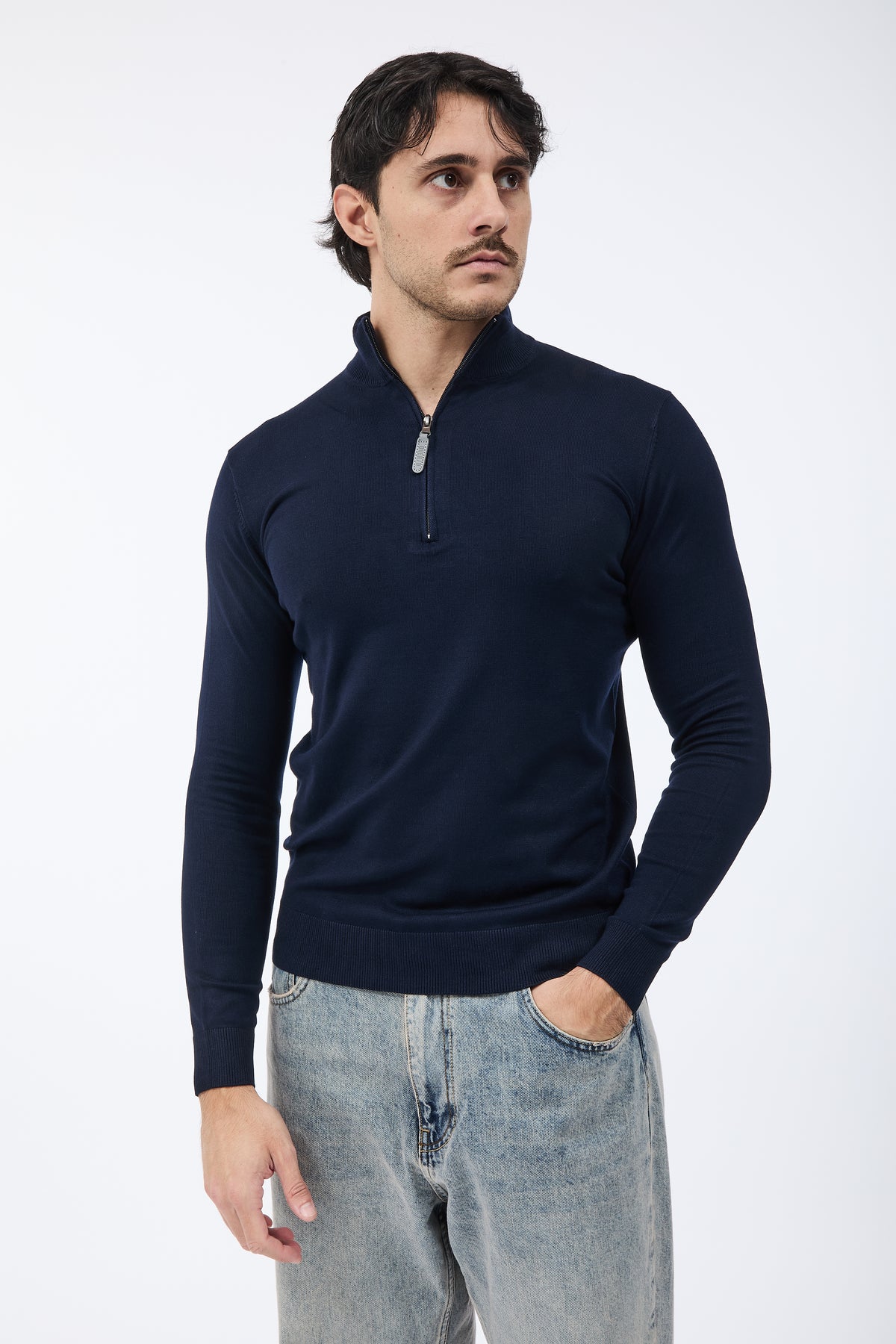 Lupetto Over-d Zip Blu M25