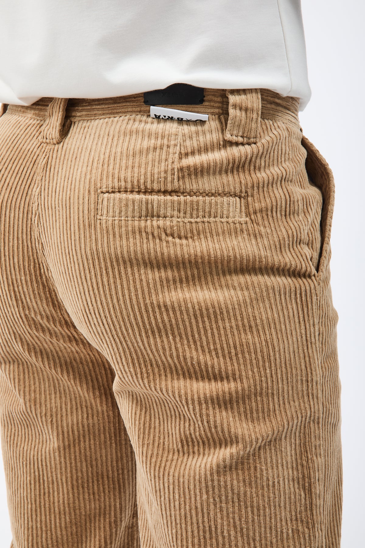 Pantalone Berna Straight Velluto Cammello 373