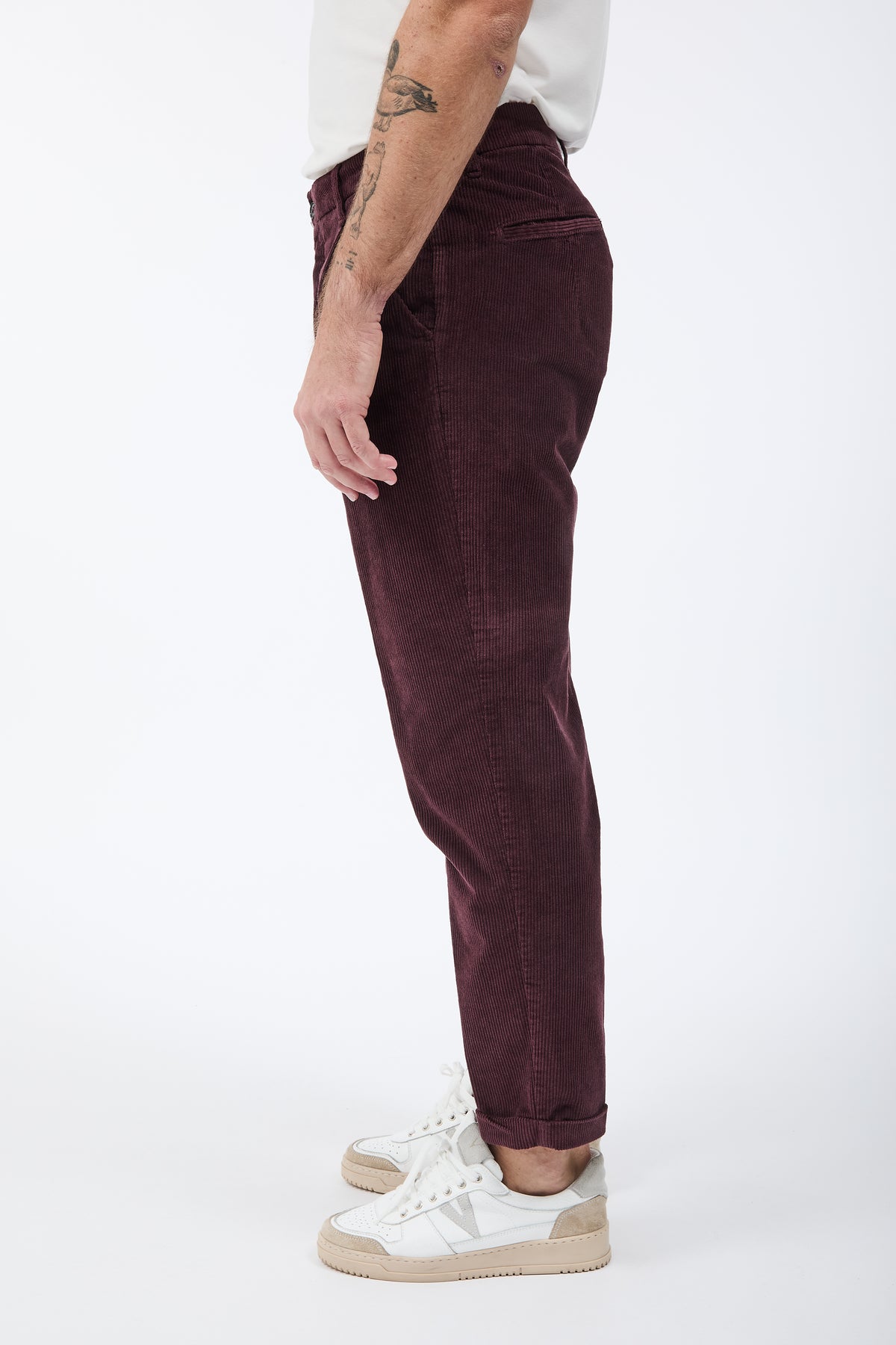 Pantalone Gianni Lupo Velluto Prugna 21847
