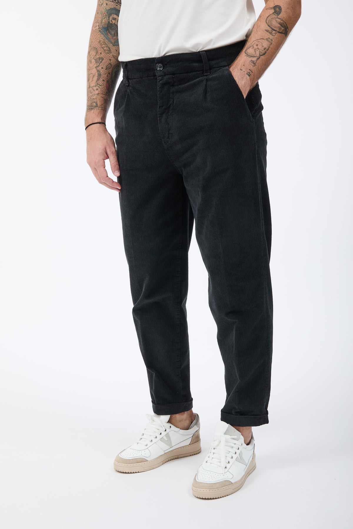 Pantalone Gianni Lupo Velluto Nero 21847