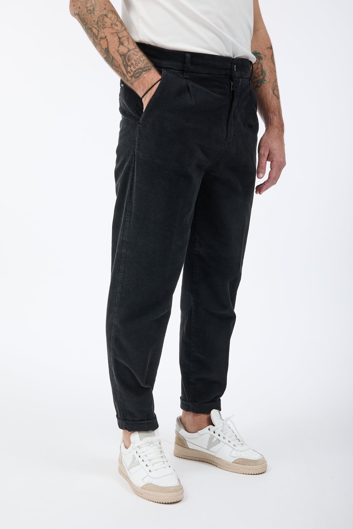 Pantalone Gianni Lupo Velluto Nero 21847
