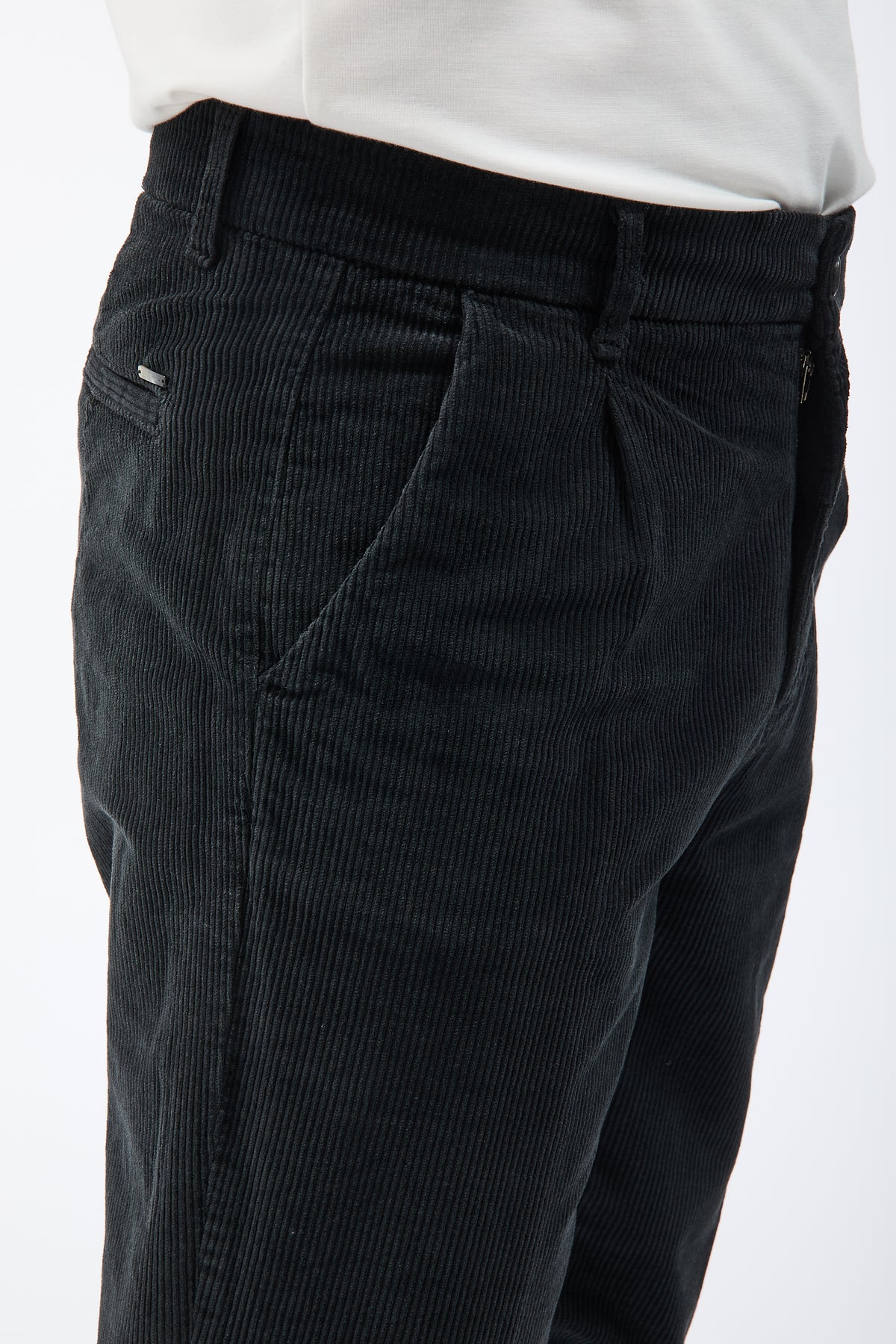 Pantalone Gianni Lupo Velluto Nero 21847