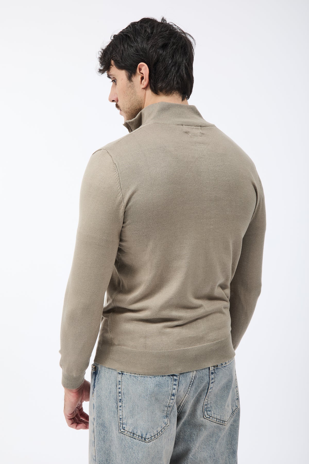 Maglione Gianni Lupo Zip 35138 Cammello