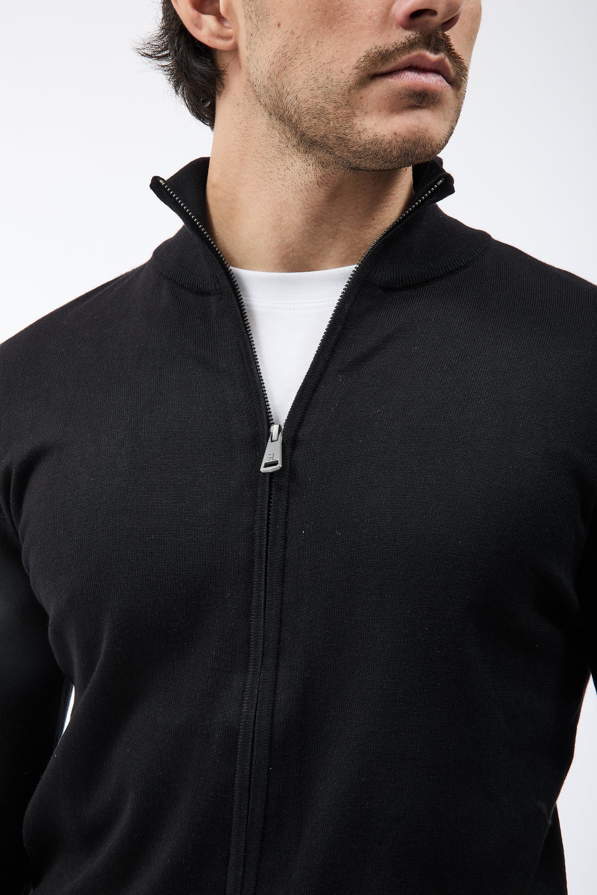 Maglione Gianni Lupo Zip 35138 Nero