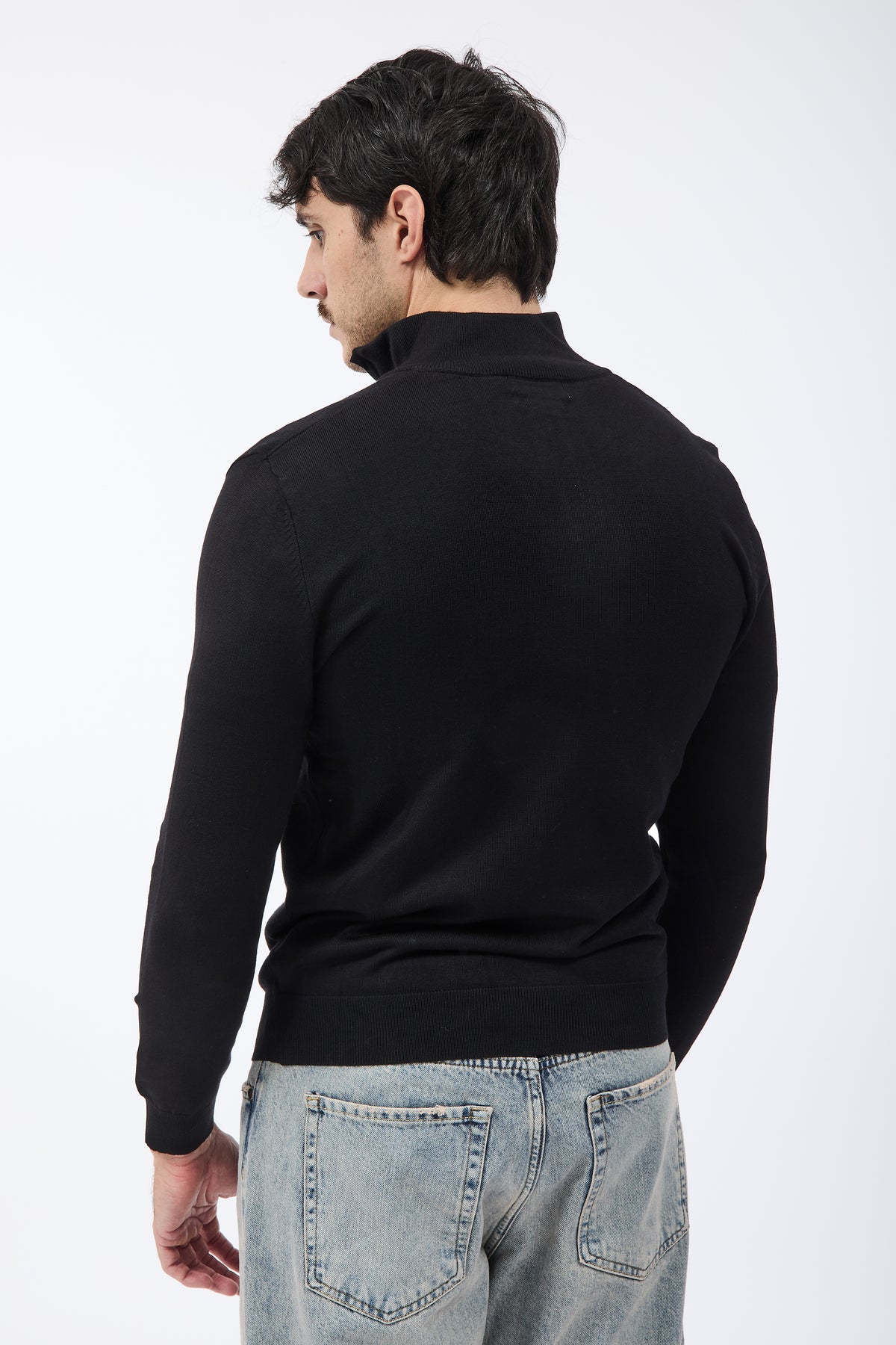 Maglione Gianni Lupo Zip 35138 Nero