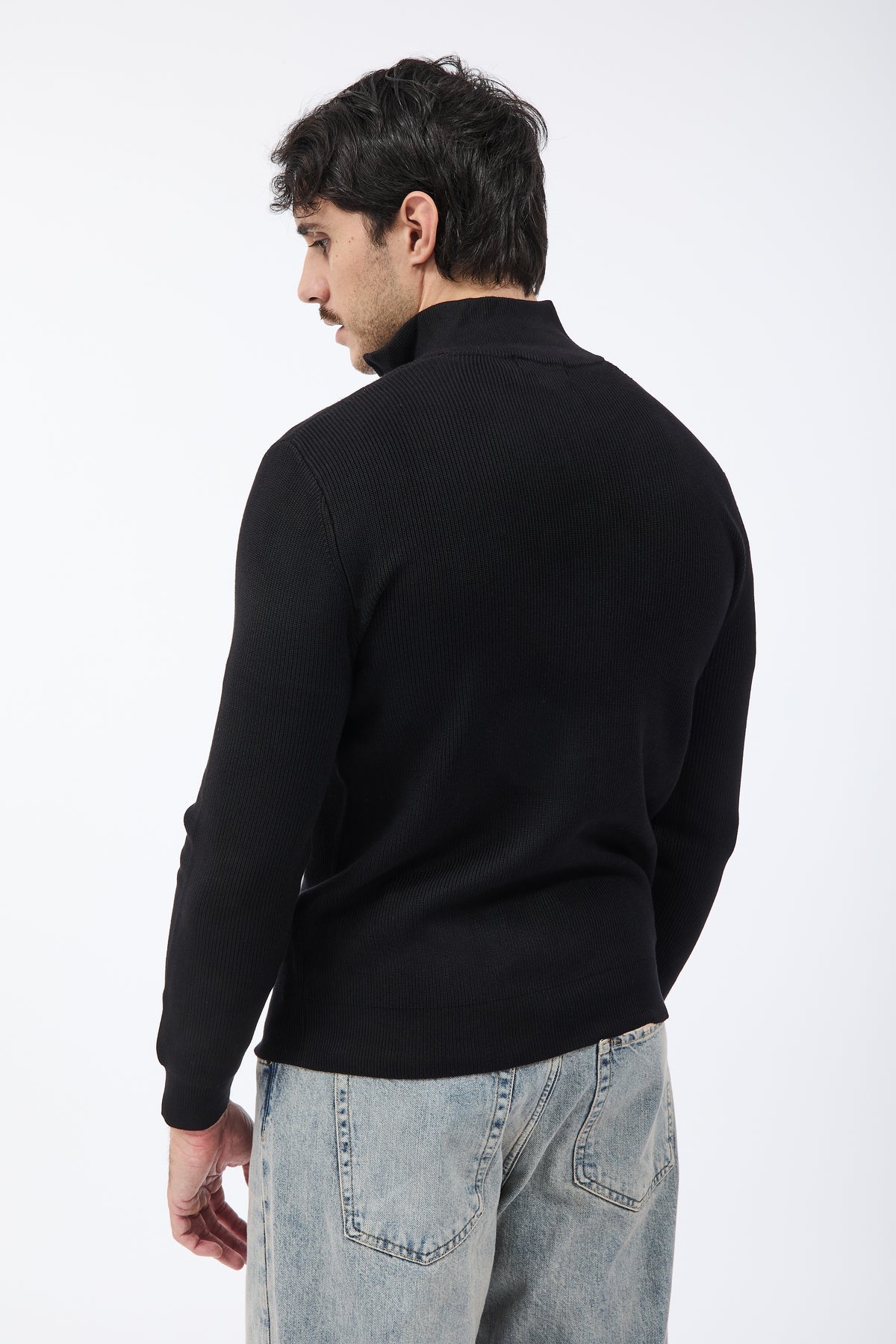 Maglione Gianni Lupo Zip 35152 Nero