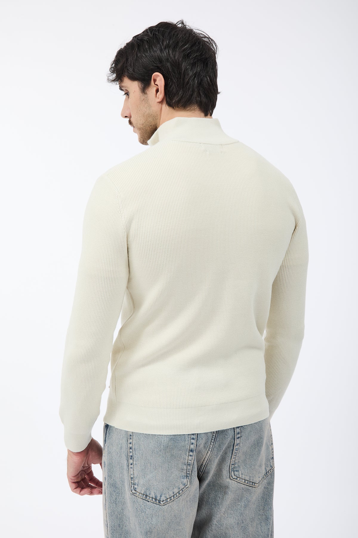 Maglione Gianni Lupo Zip 35152 Panna