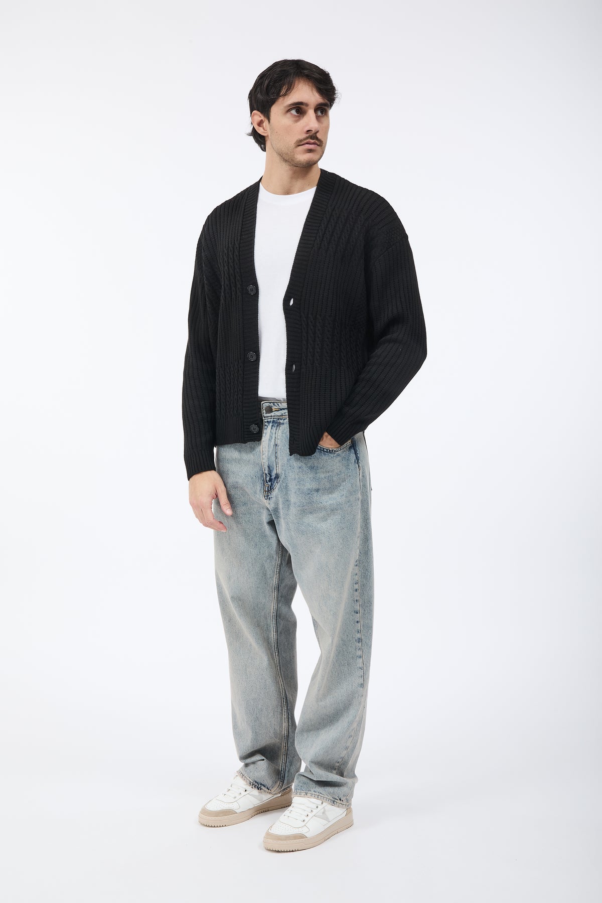 Cardigan NJB Sciallato Nero 620