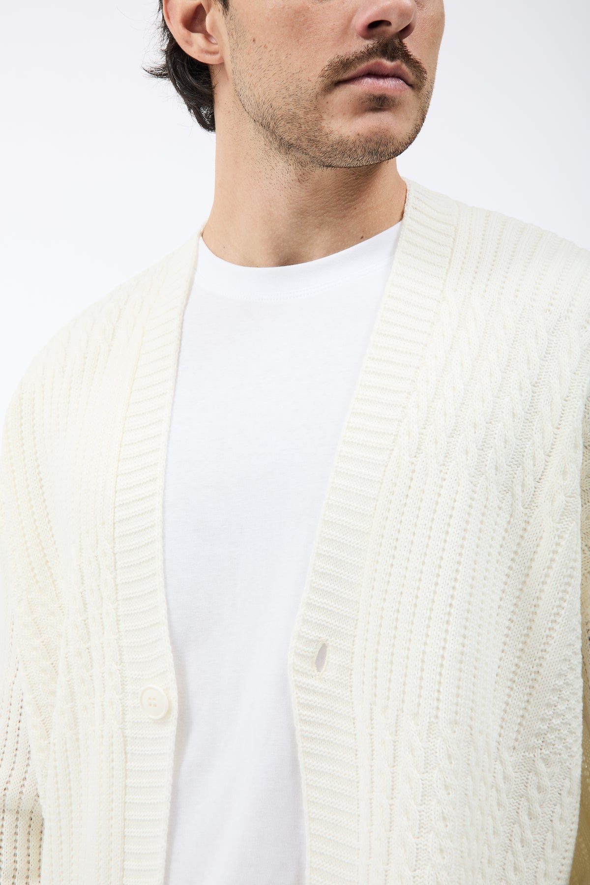 Cardigan NJB Sciallato Panna 620