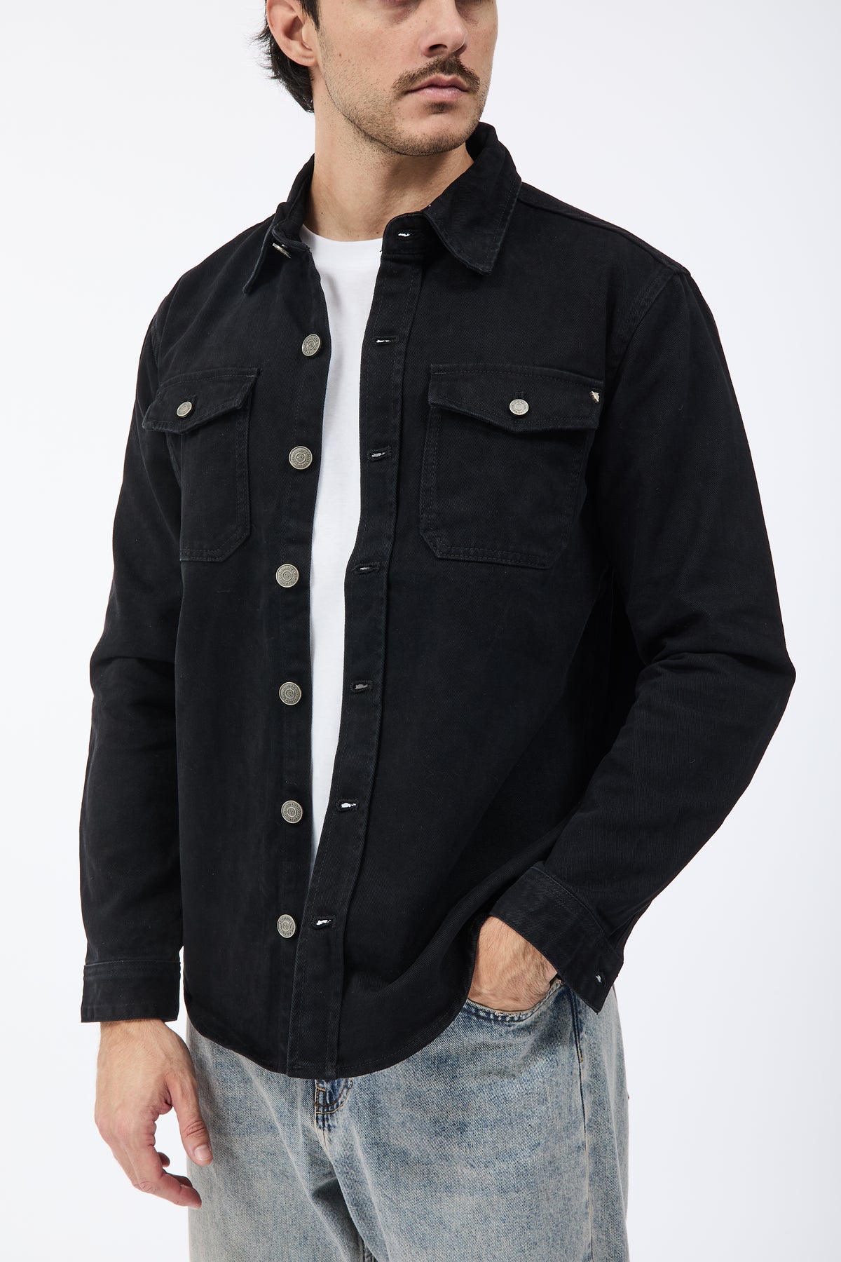 Camicia Gianni Lupo Jeans Nera 2555