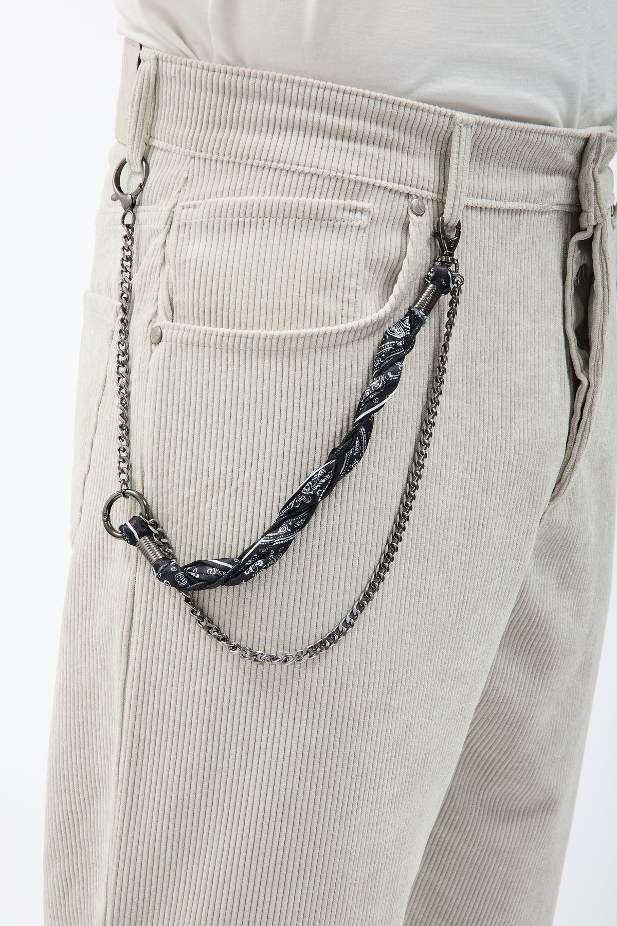 Pantalone Over-d Velluto Panna P83