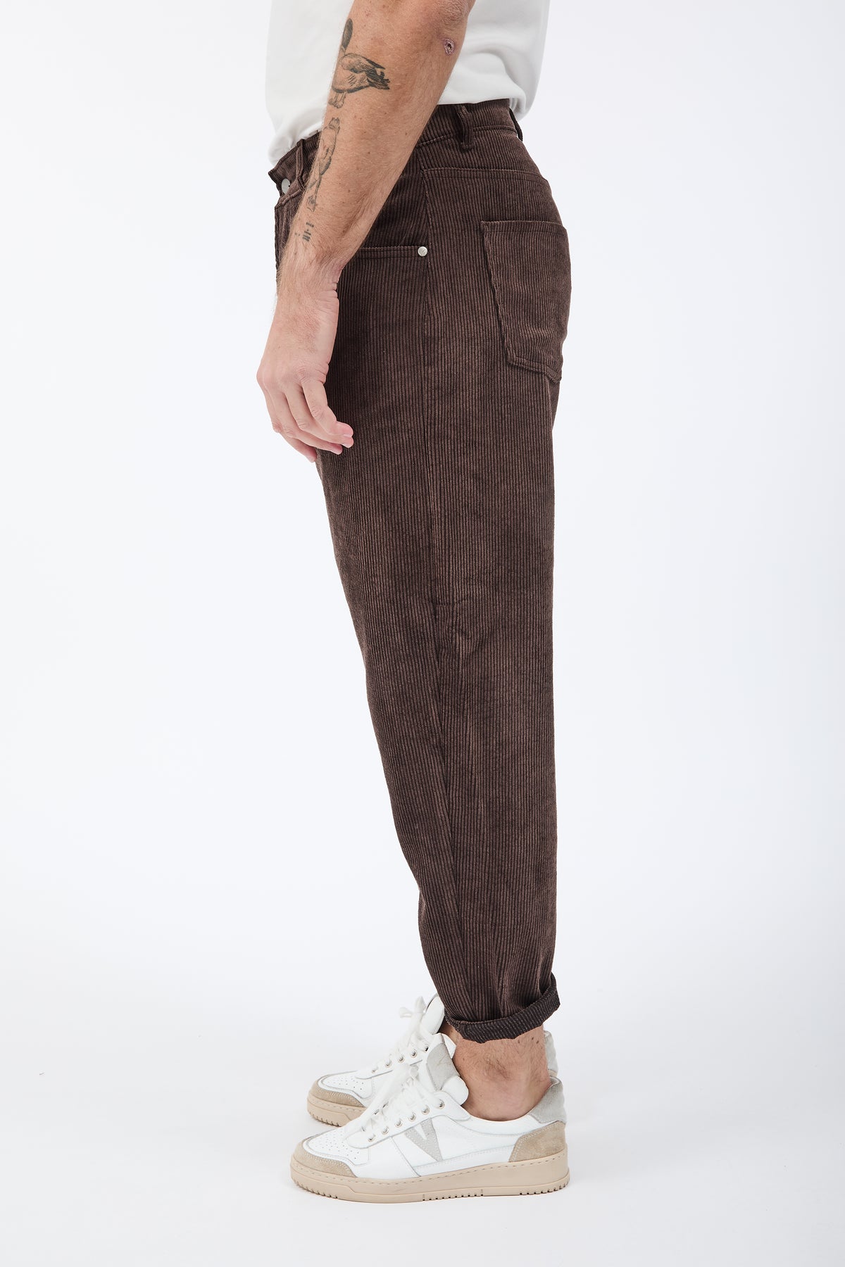 Pantalone Over-d Velluto Moro P83