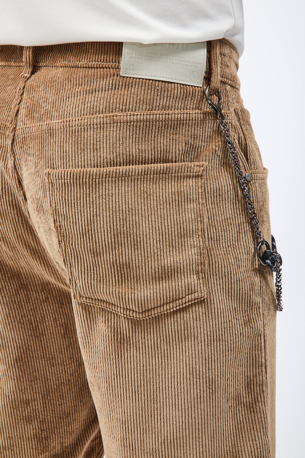 Pantalone Over-d Velluto Cammello P83