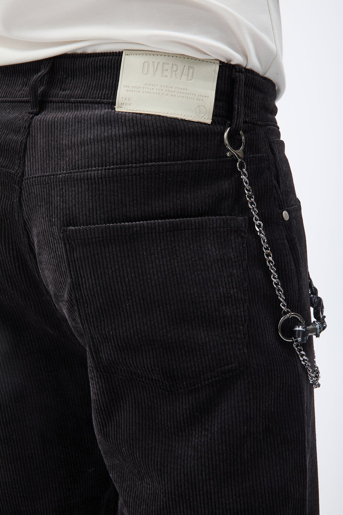 Pantalone Over-d Velluto Nero P83