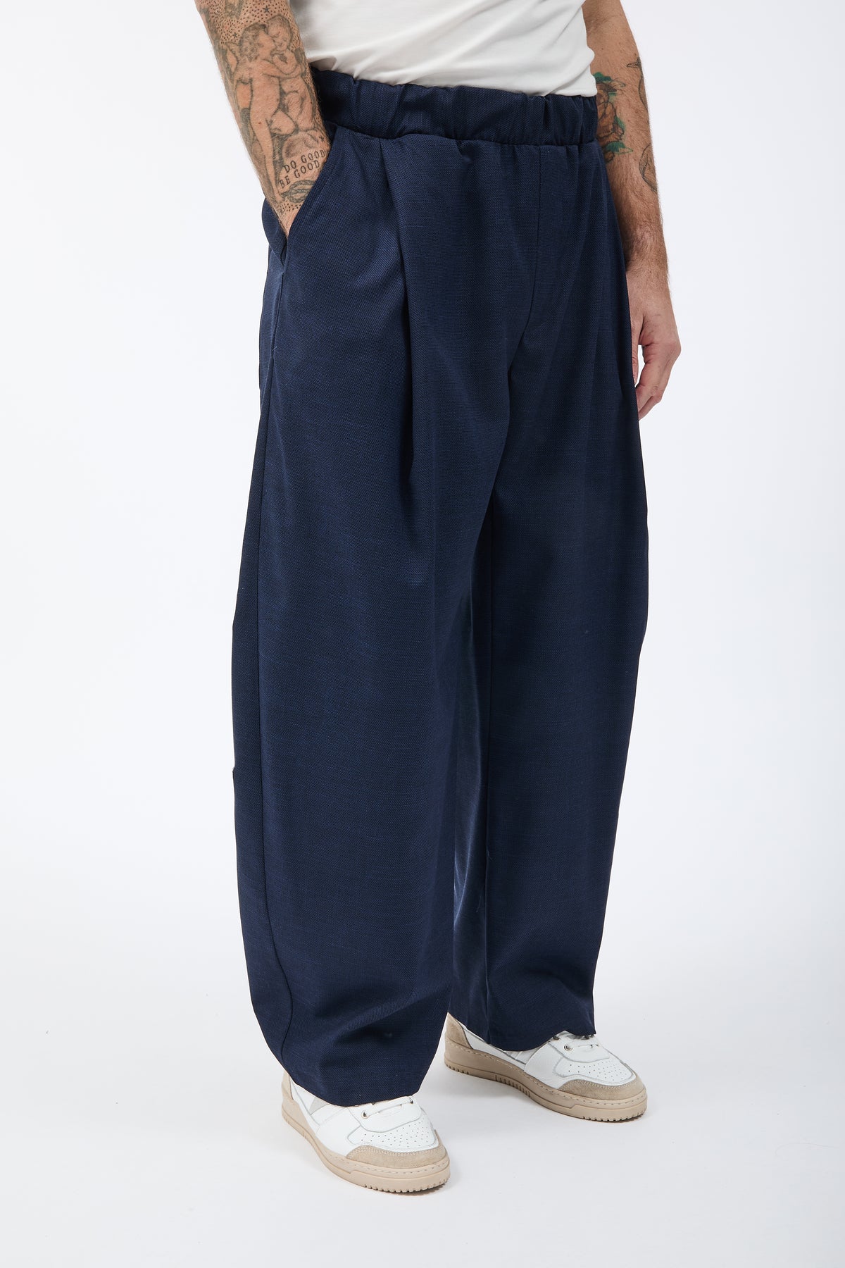 Pantalone Imperial Balloon Blu Trama