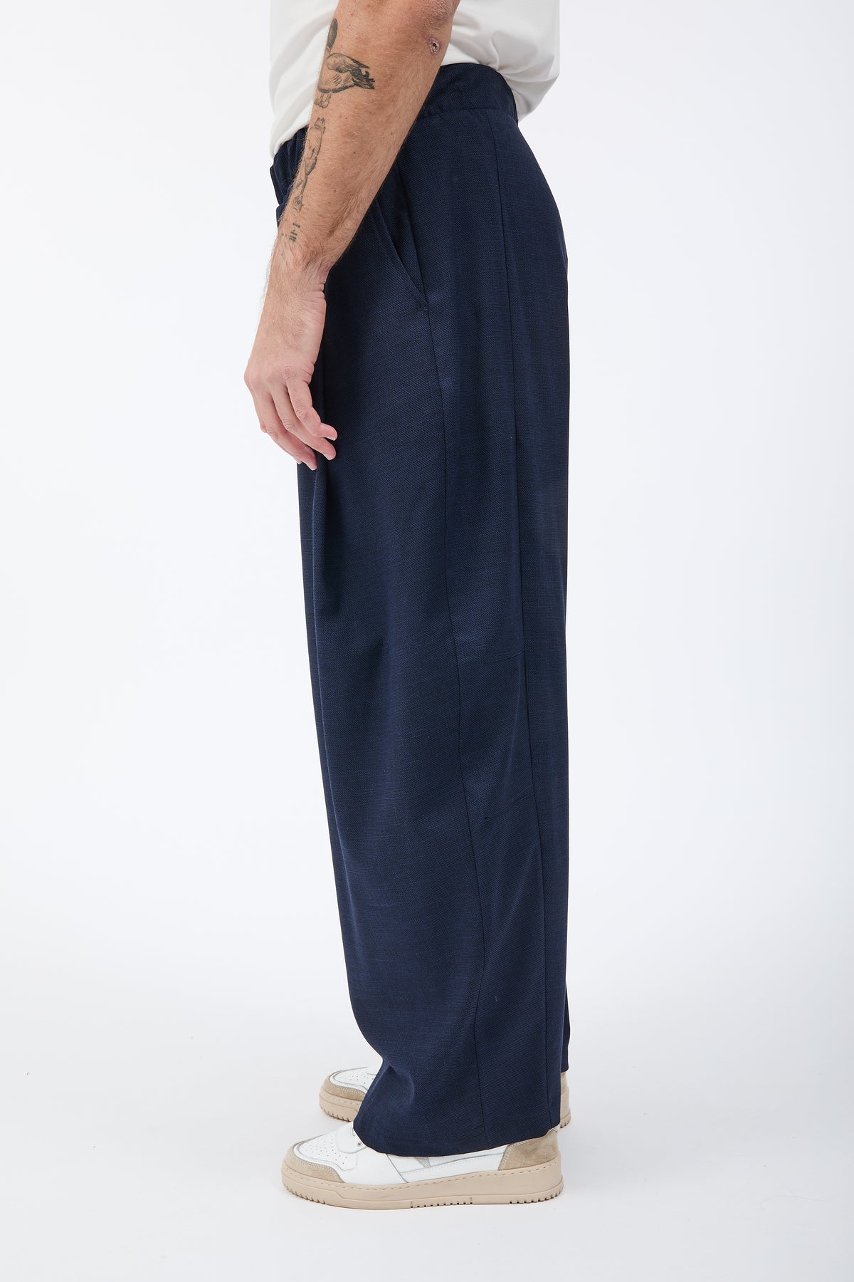 Pantalone Imperial Balloon Blu Trama