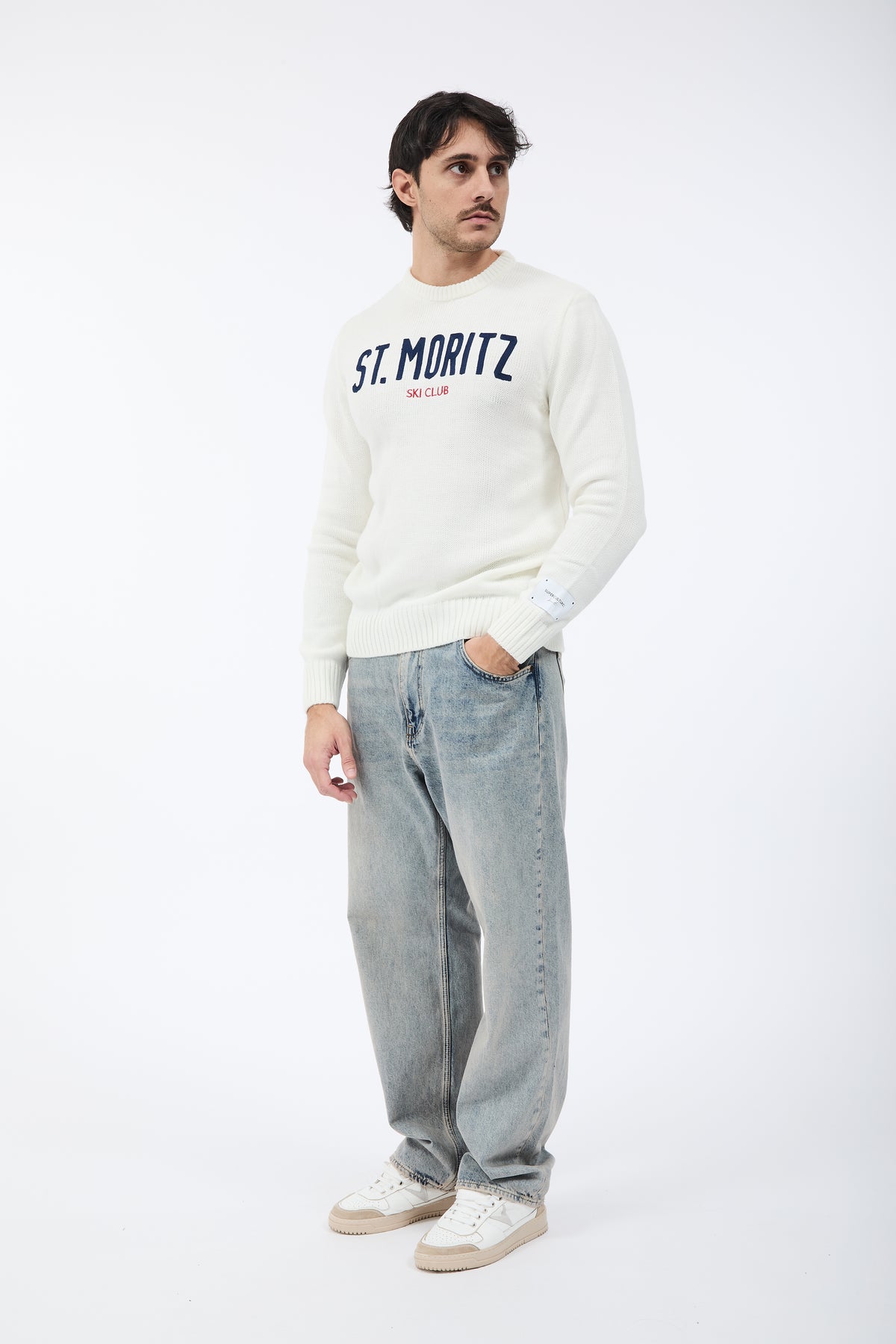 Maglione Superculture AK7019 Bianco