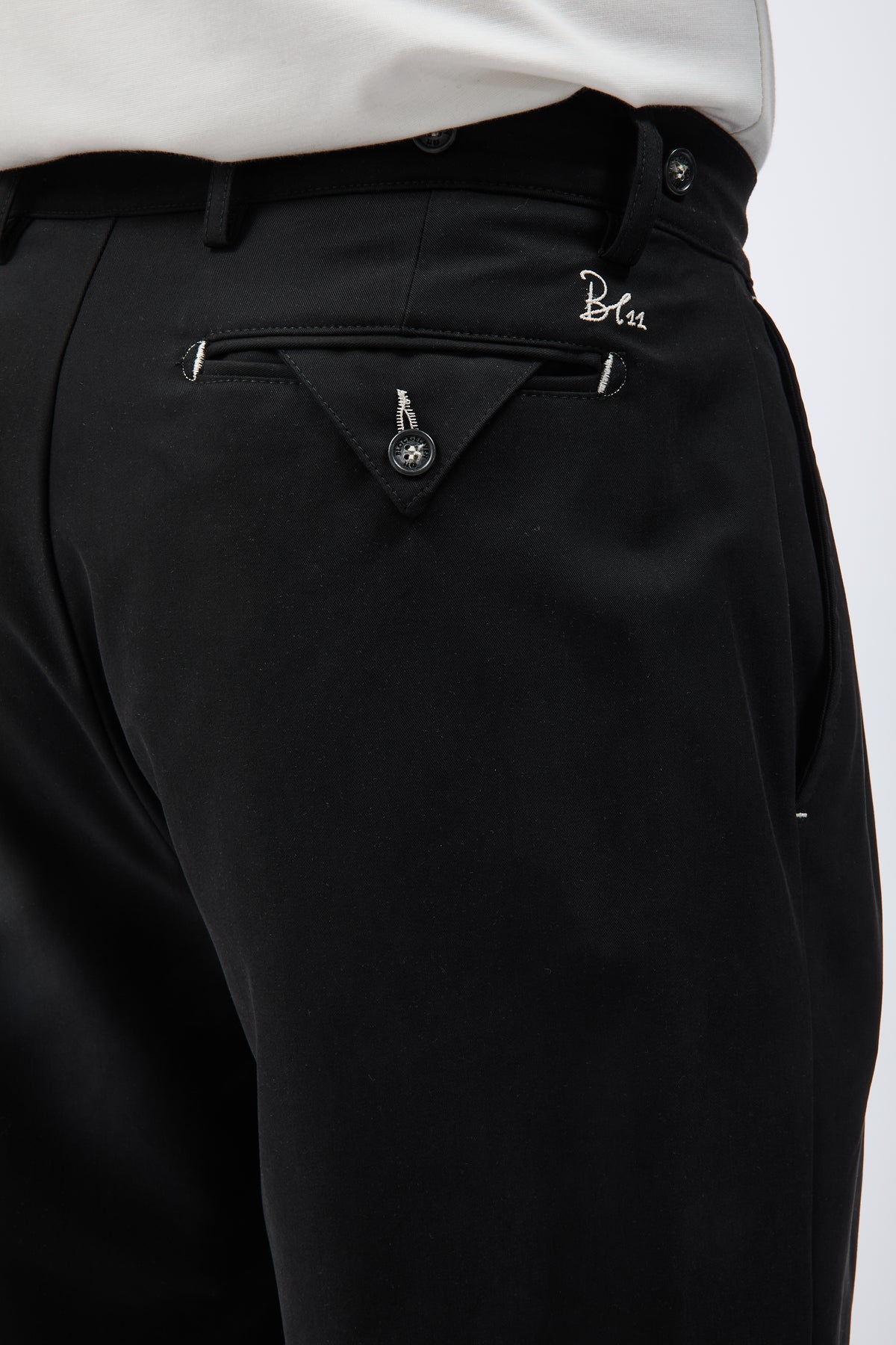 Pantalone Block Eleven Japan Doppia Pence Nero