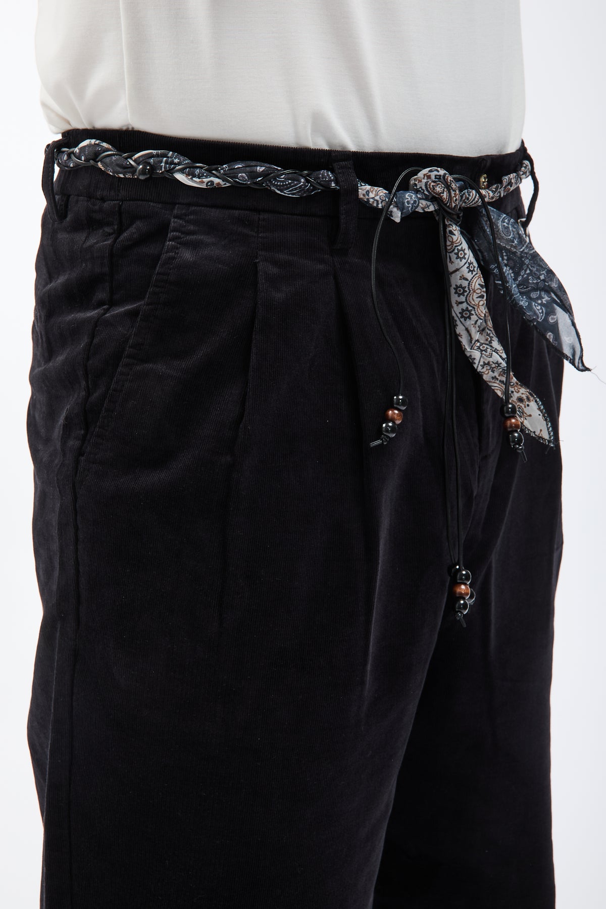 Pantalone Berna Old style Jersey Velluto Nero