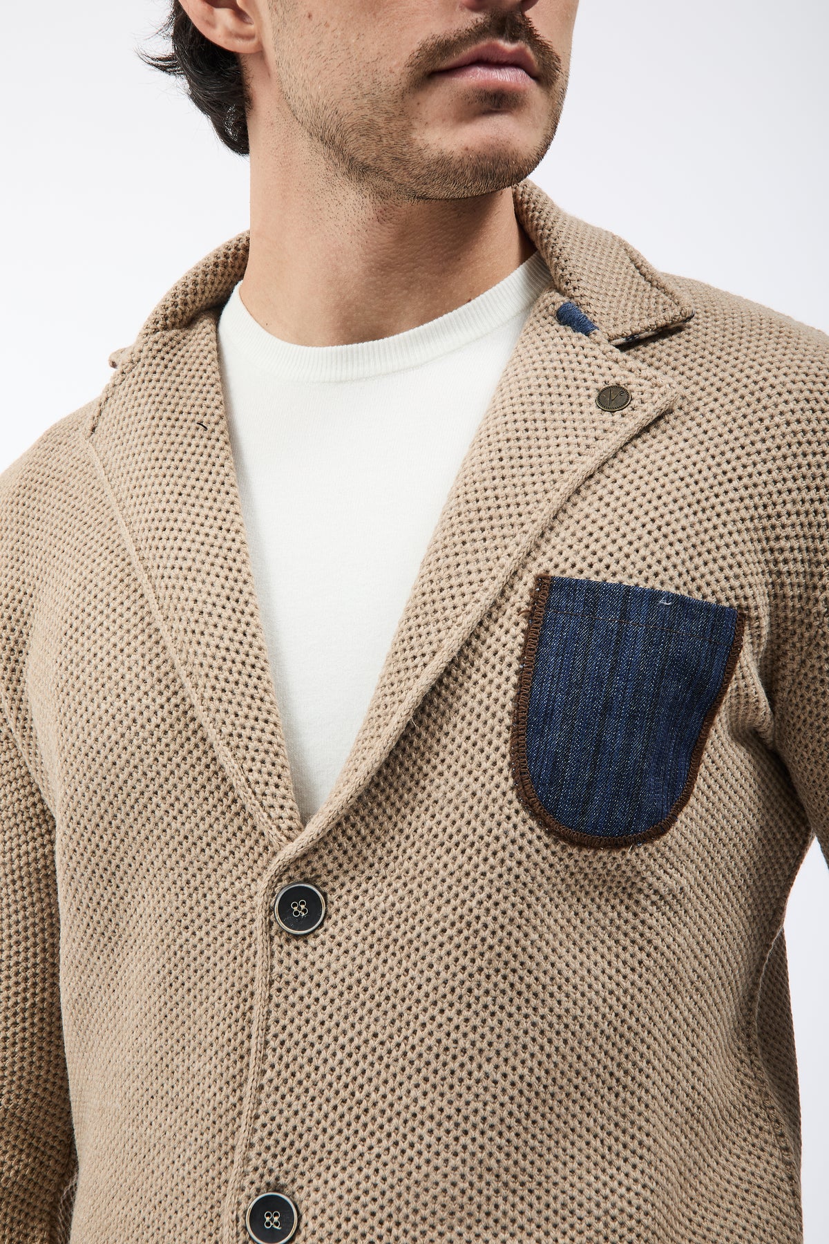 Giacca V2 Occhio di pernice Premium Tortora
