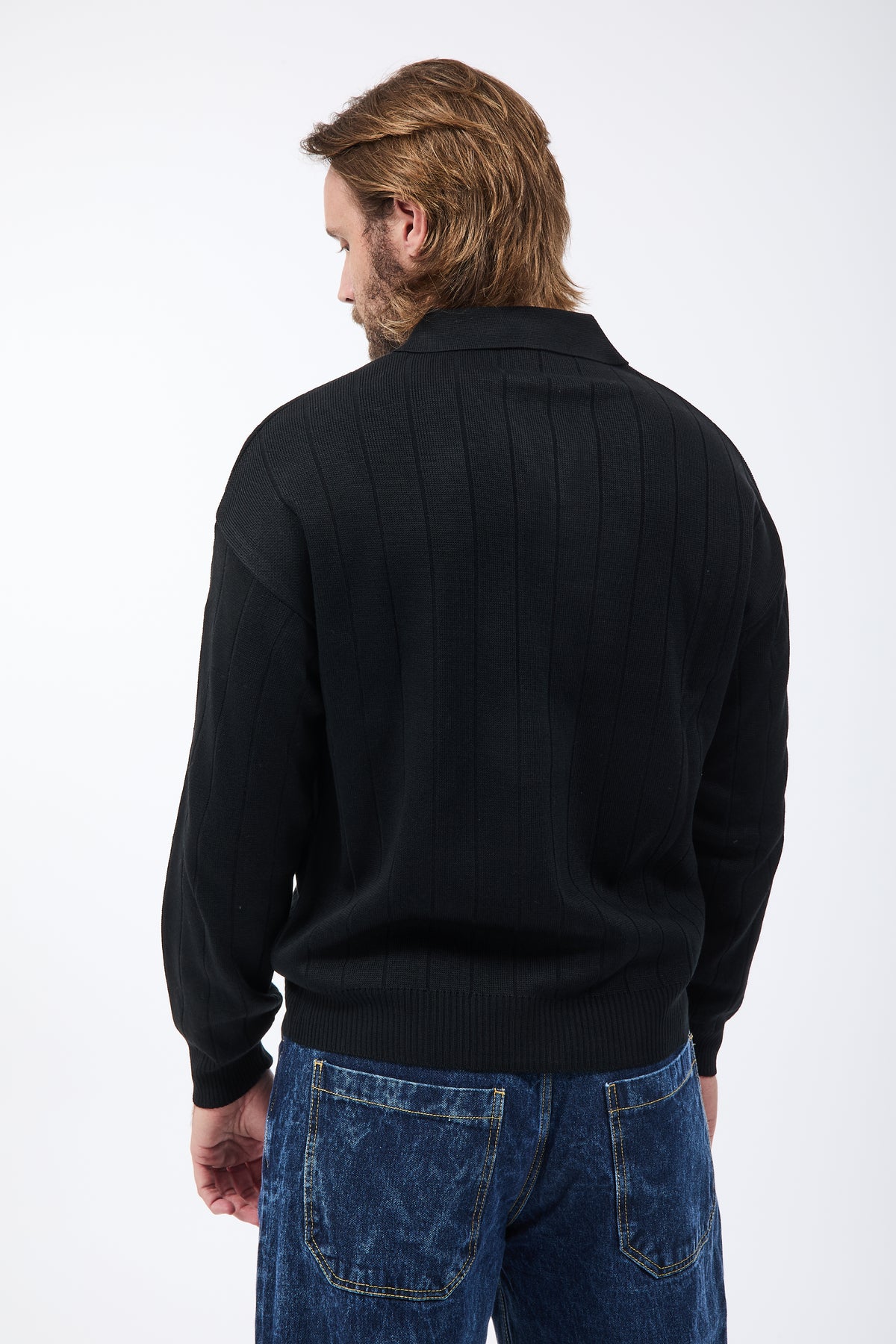 Maglione Polo BS Orizzonte Nero