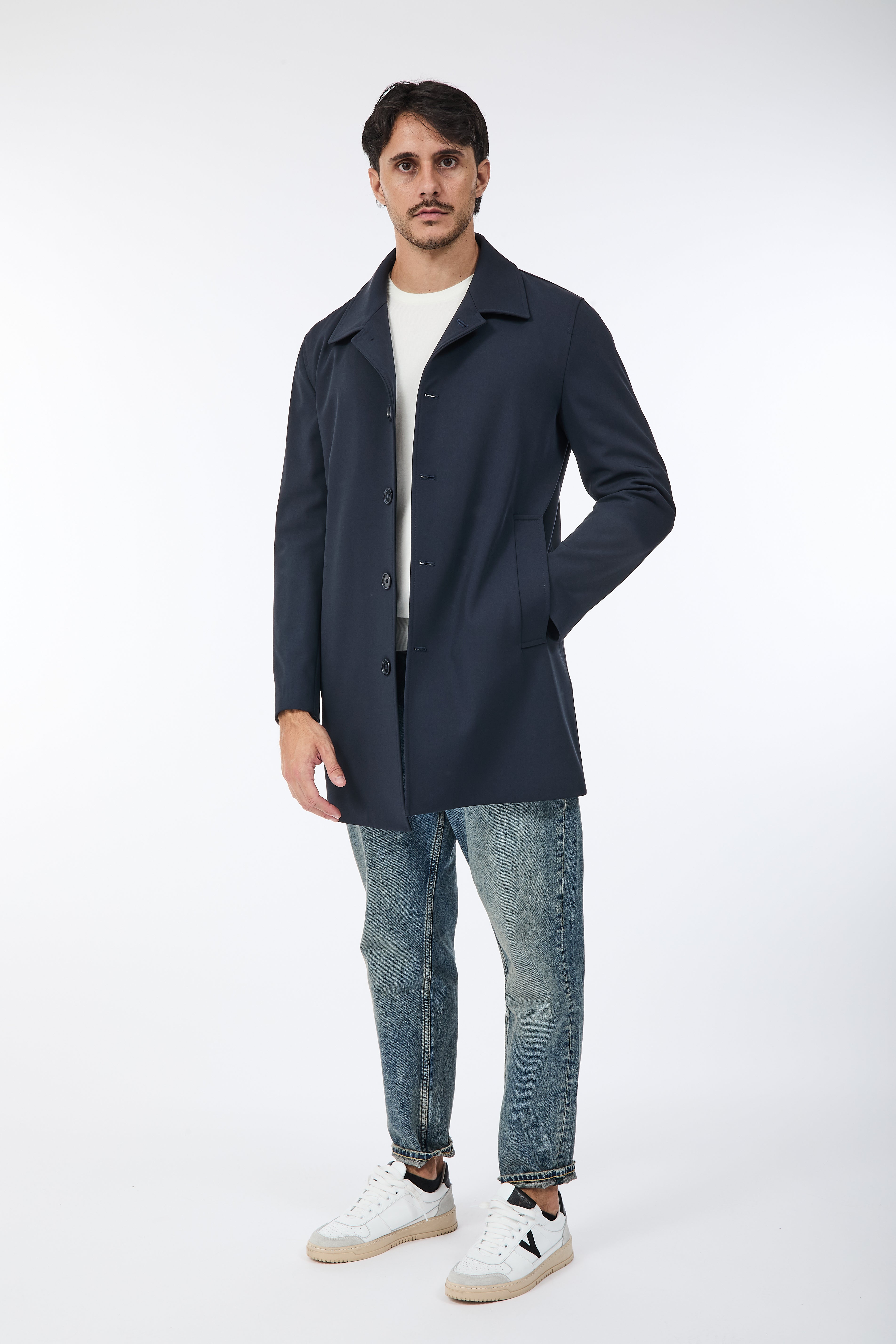 Trench Over-d Blu J13