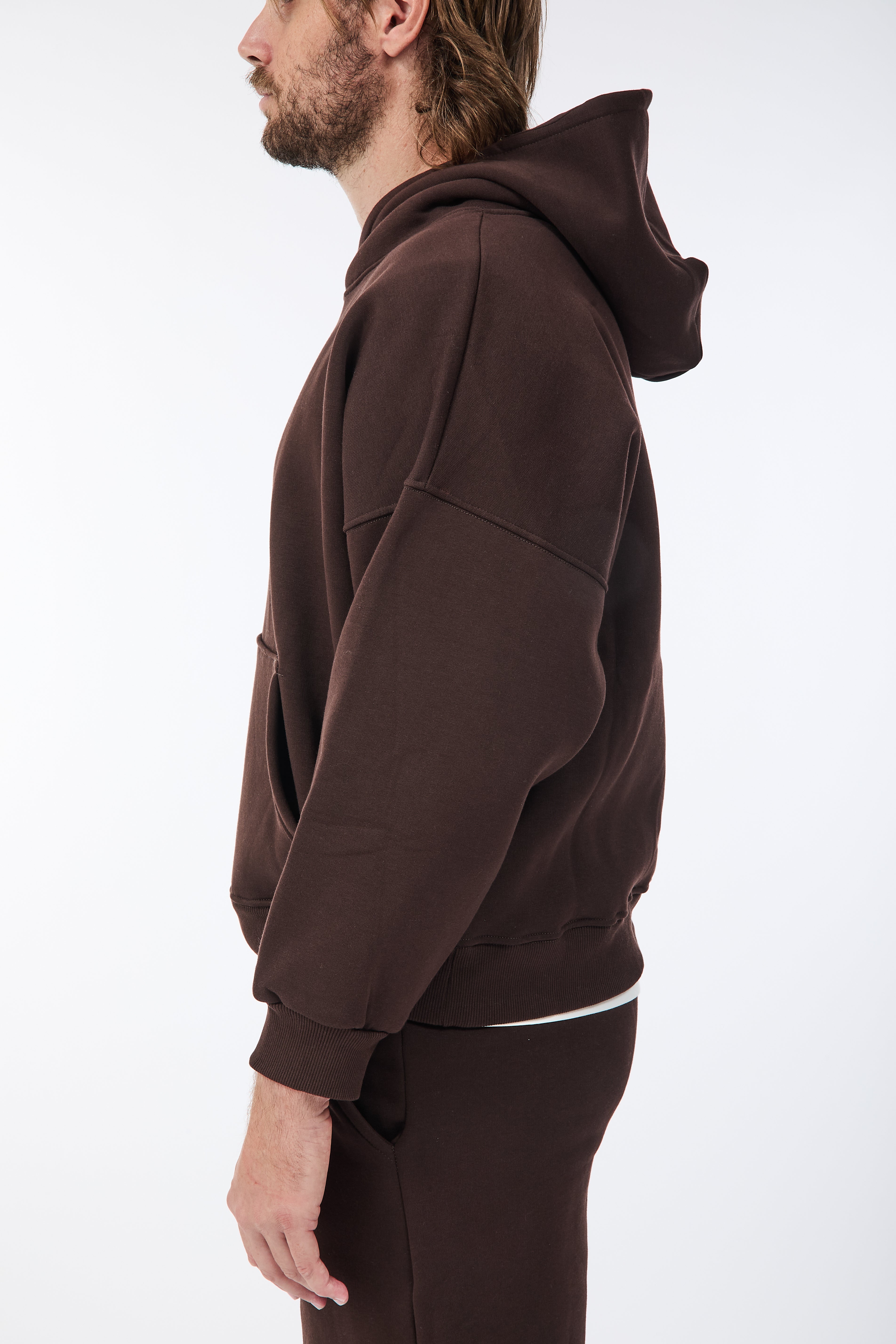 Felpa Berna Oblò Cropped Moro