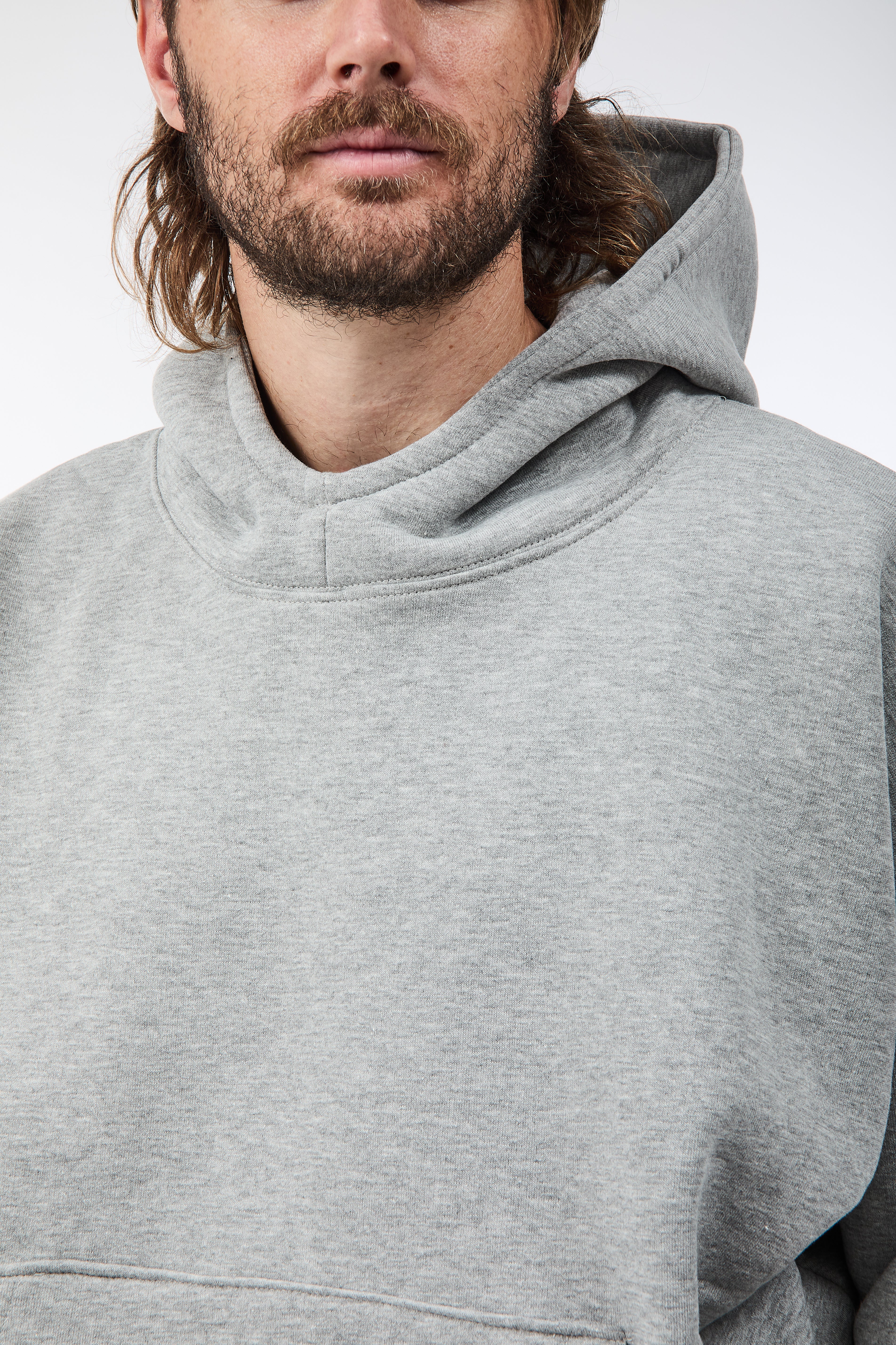 Felpa Berna Oblò Cropped Grigia