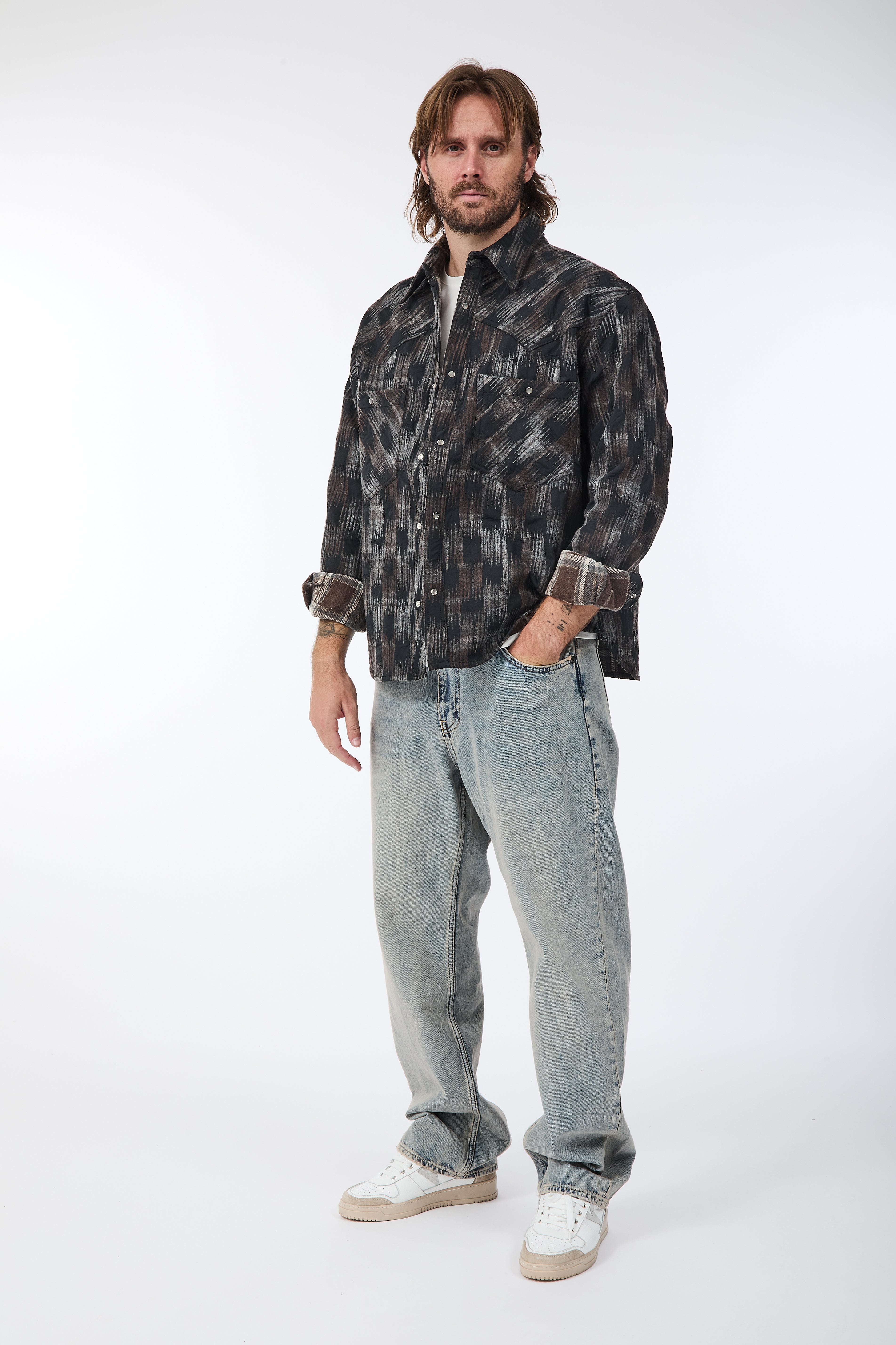 Giacca Berna Quadri Nylon