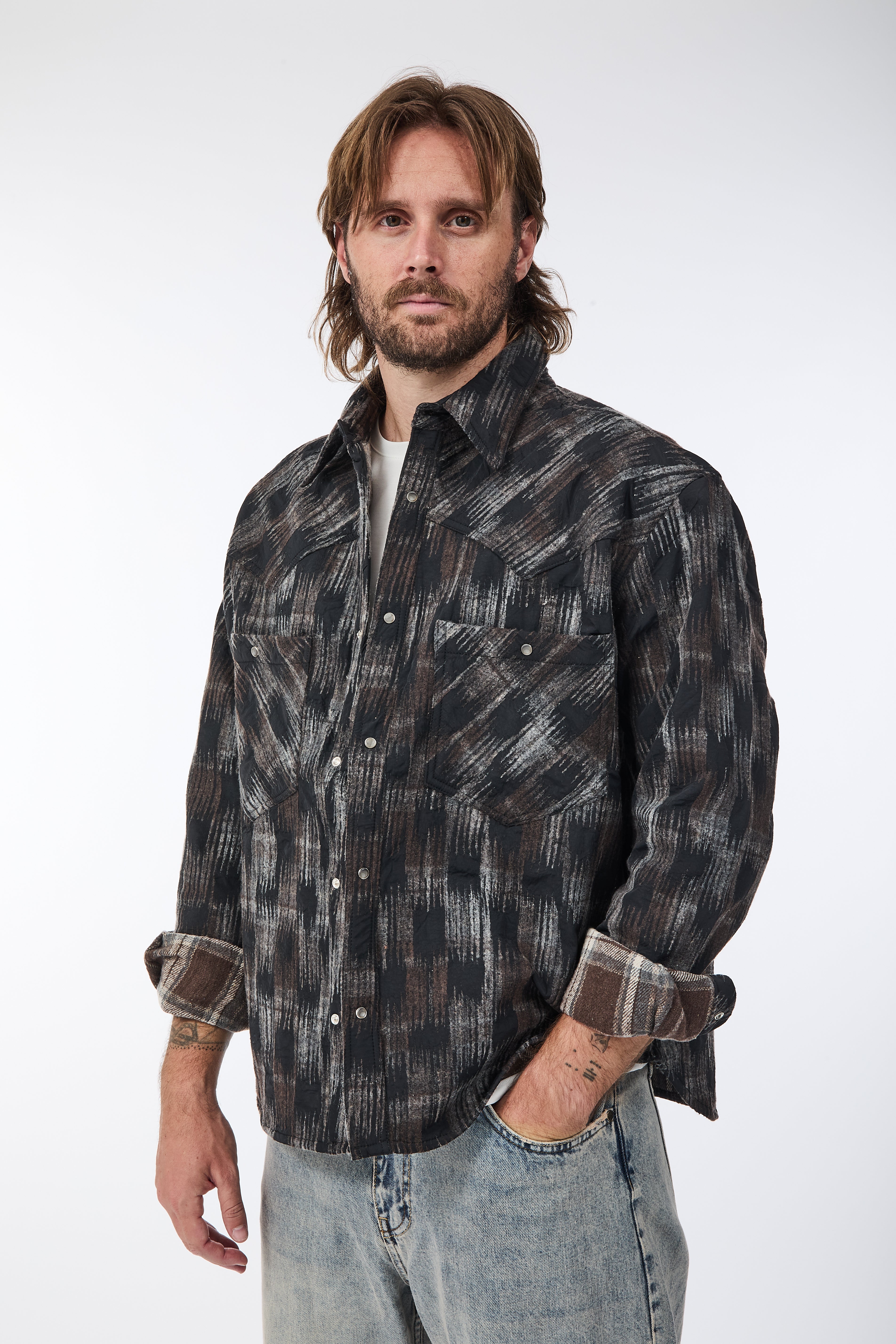 Giacca Berna Quadri Nylon