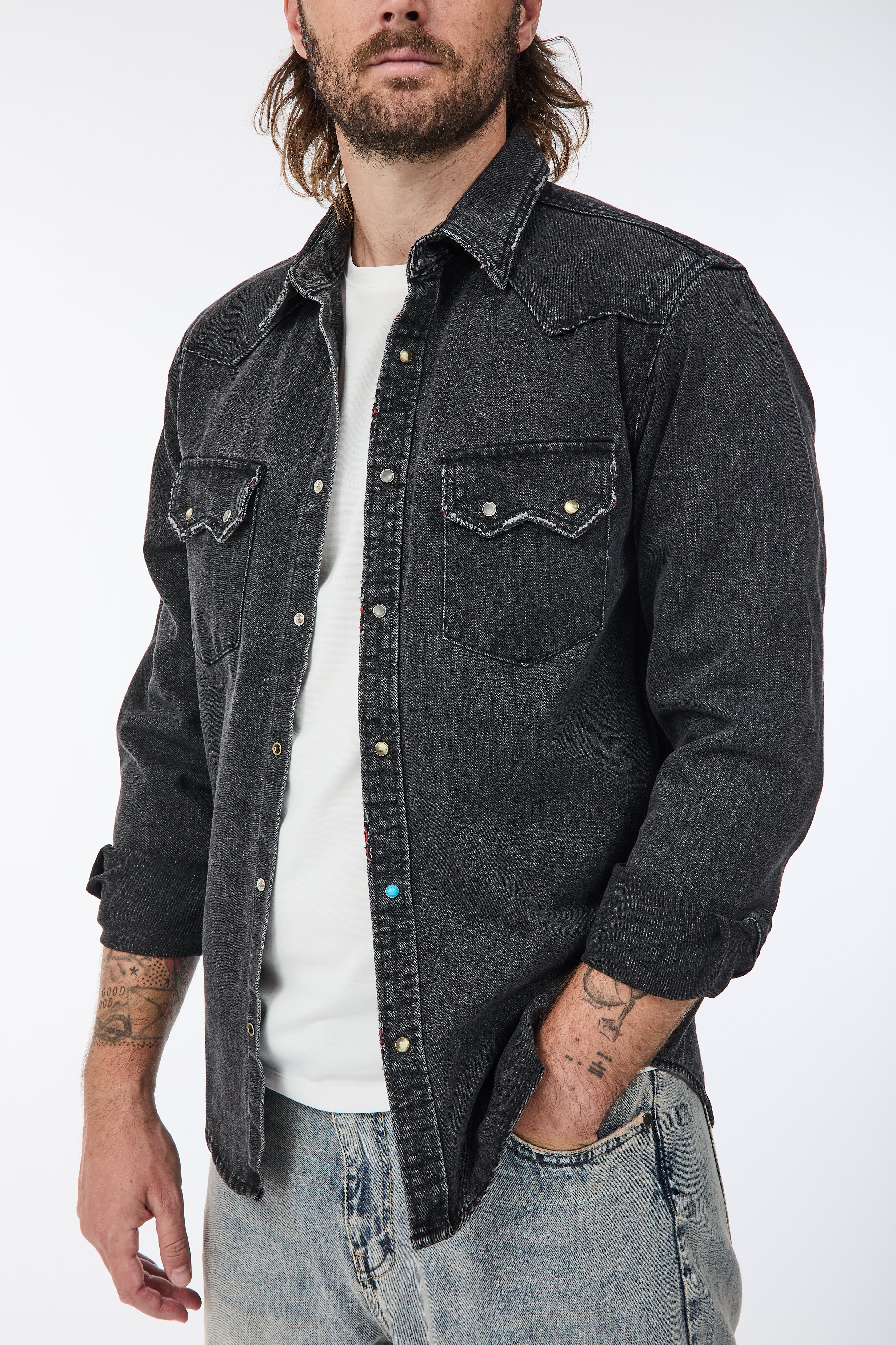 Giacca Berna Denim Grigia