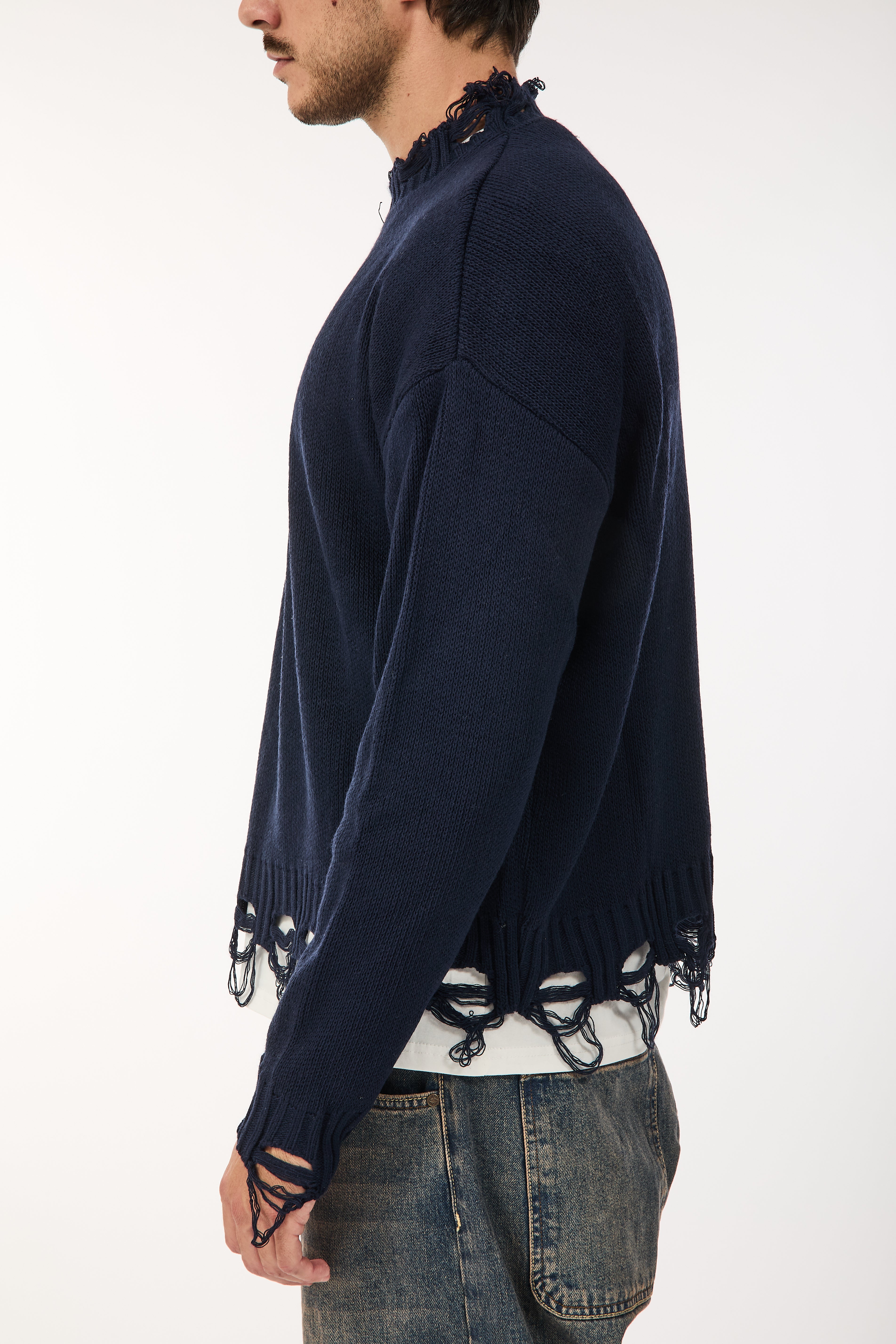 Maglione Imperial Strappi Blu